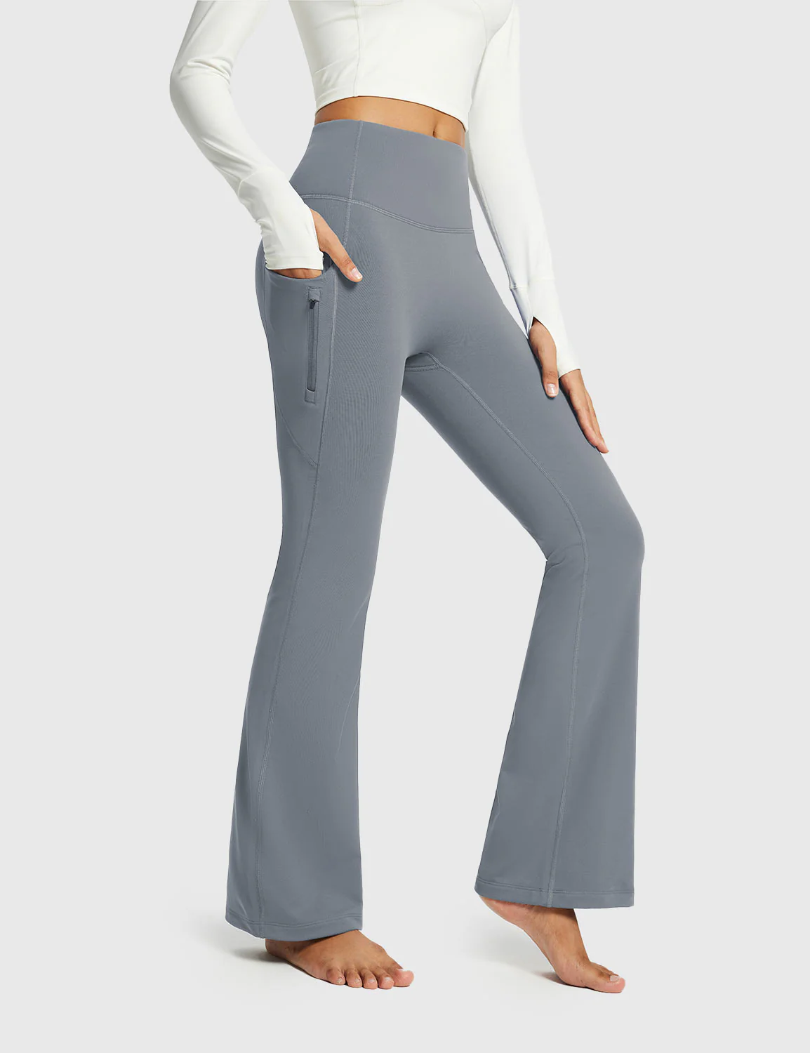 Laureate High-Rise Thermal Flared Pants