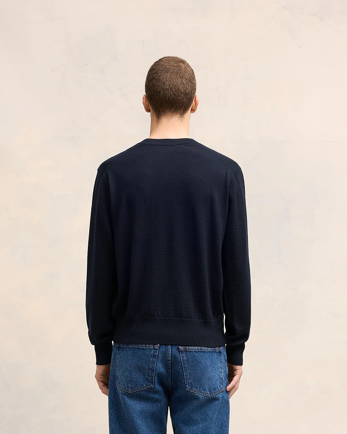 Ami de Coeur Embroidery Crew Neck Sweater