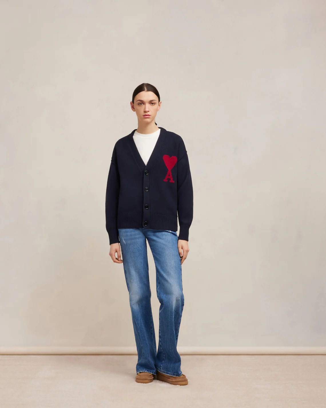 Red Ami de Coeur Cardigan