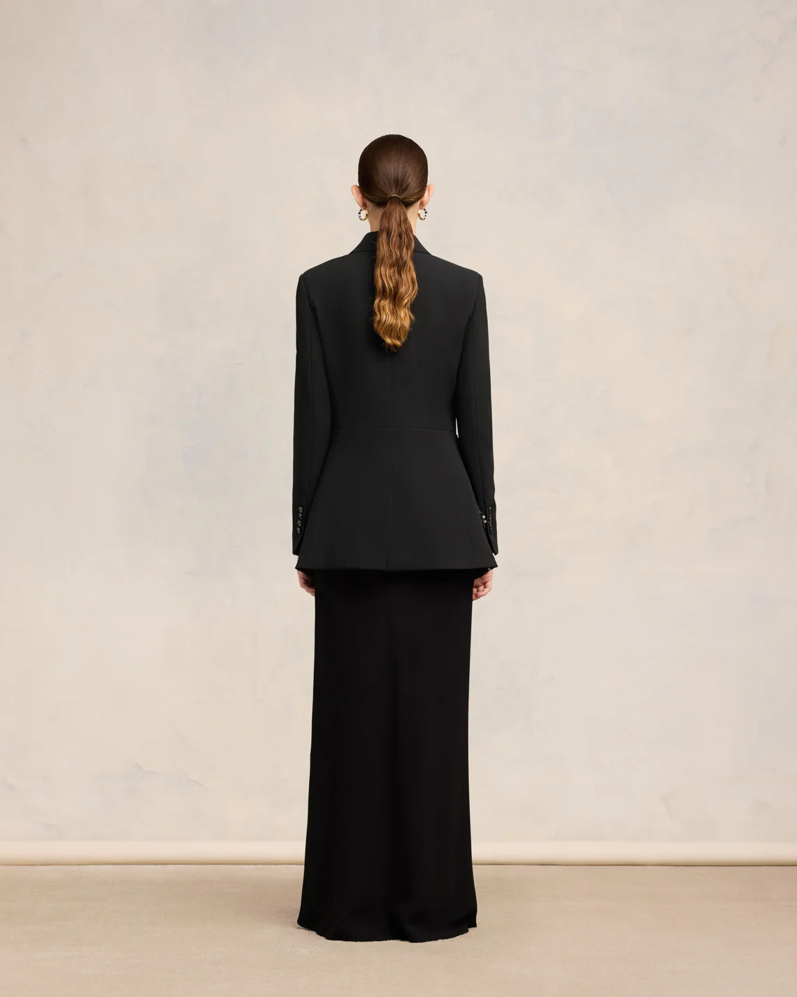 Embroidered Peplum Jacket