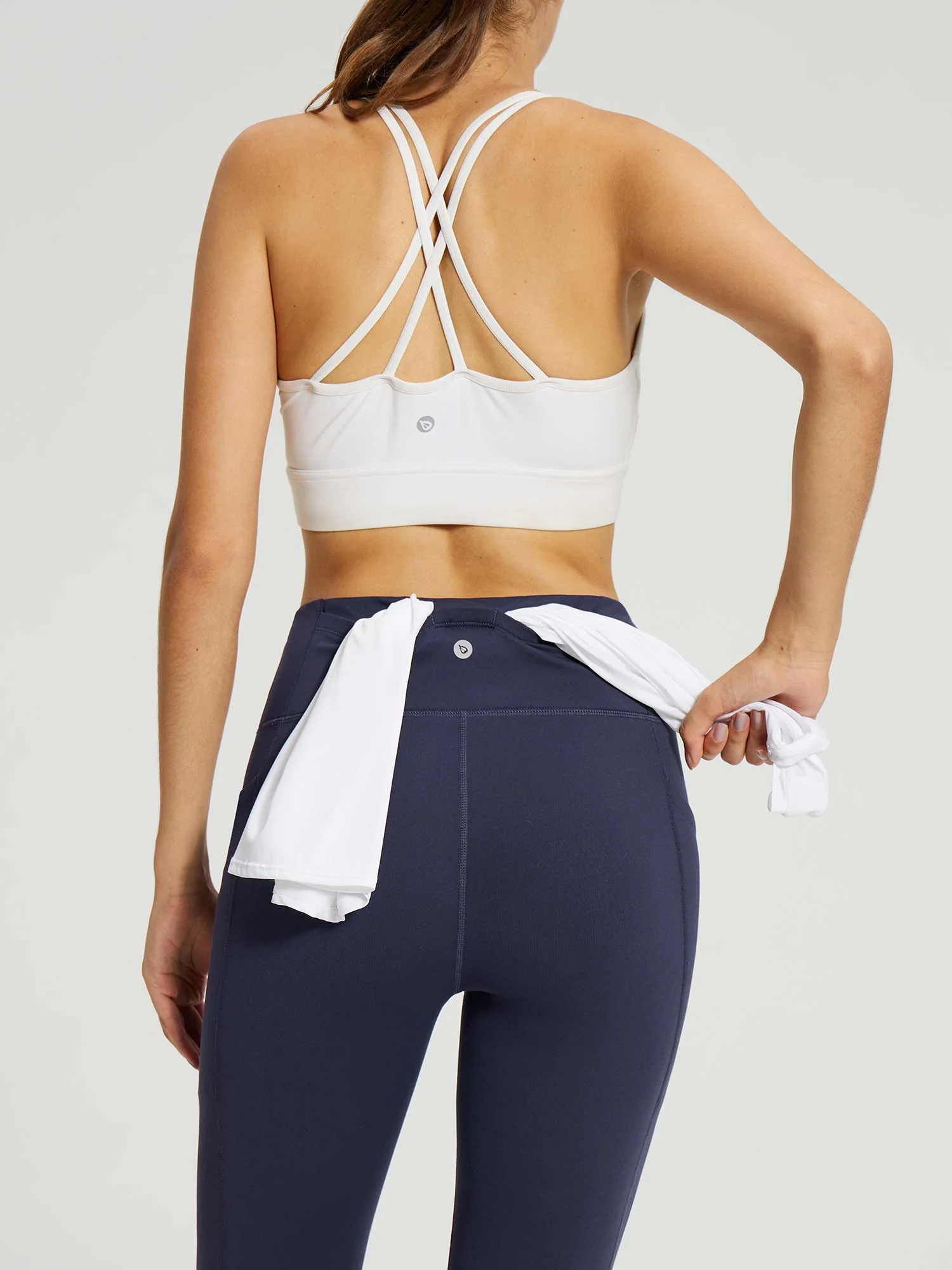 Laureate Zipper Pockets Fleece Lined Leggings