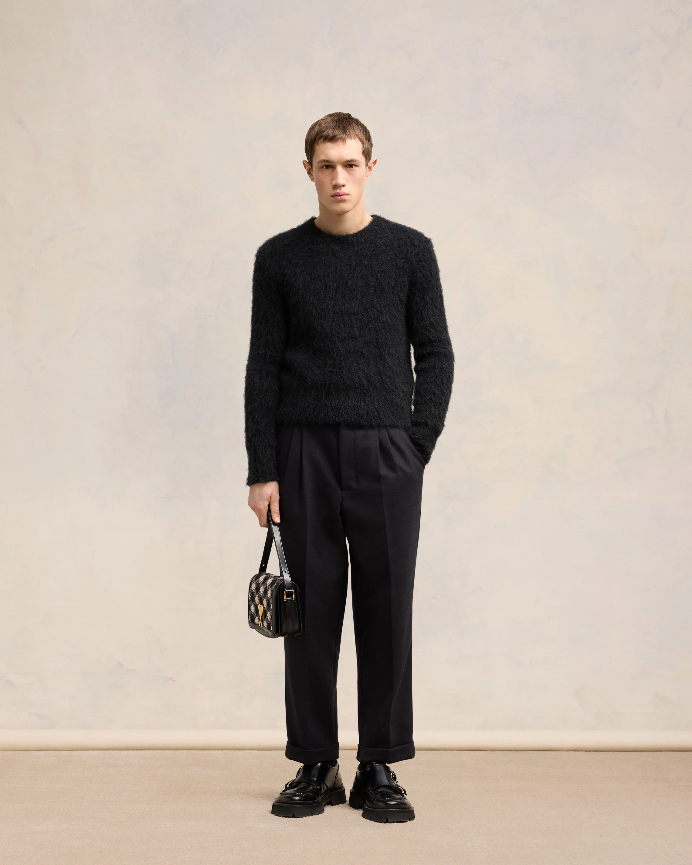 Alpaca Mohair Brushed Sweater