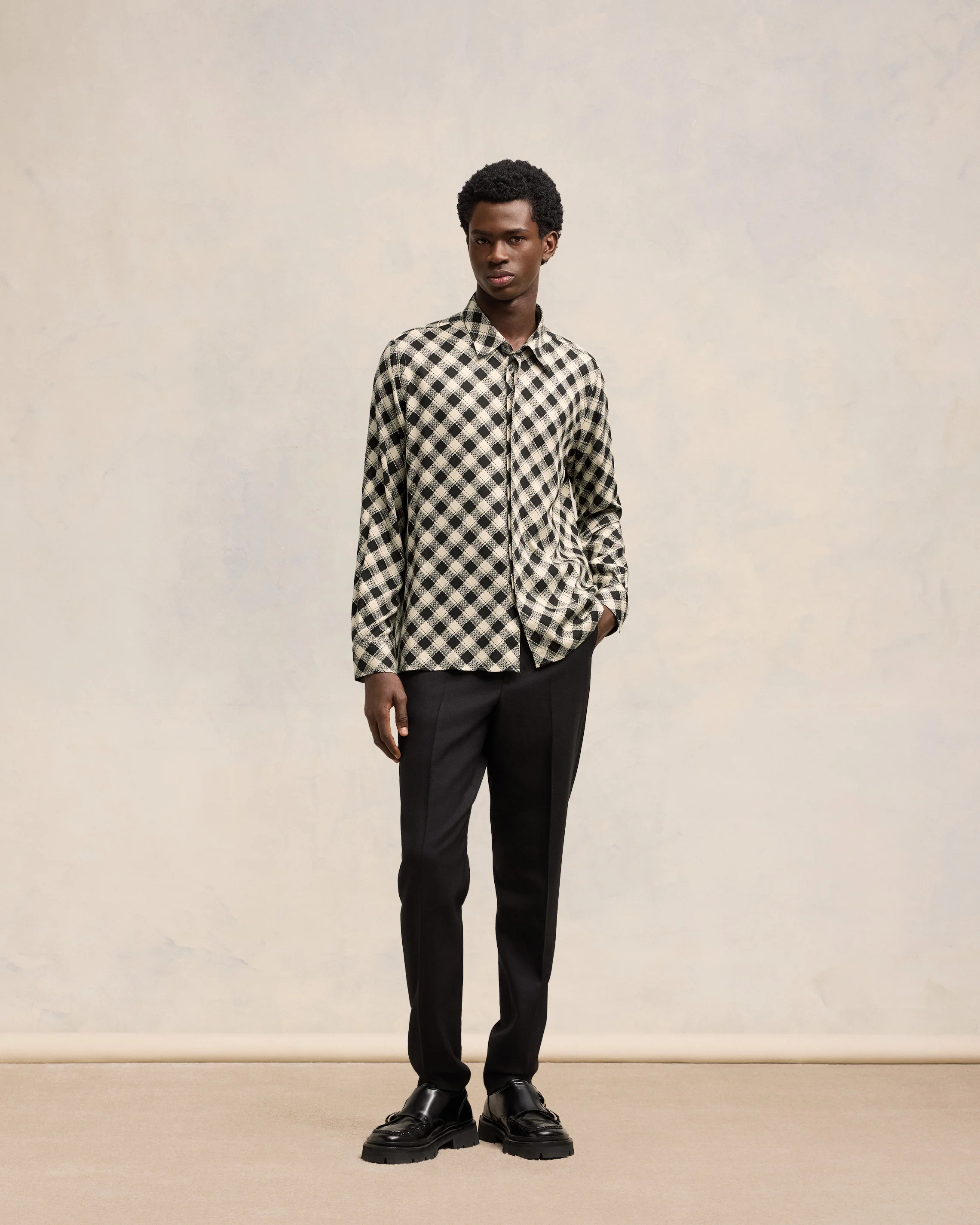 Double Topstitching Classic Shirt