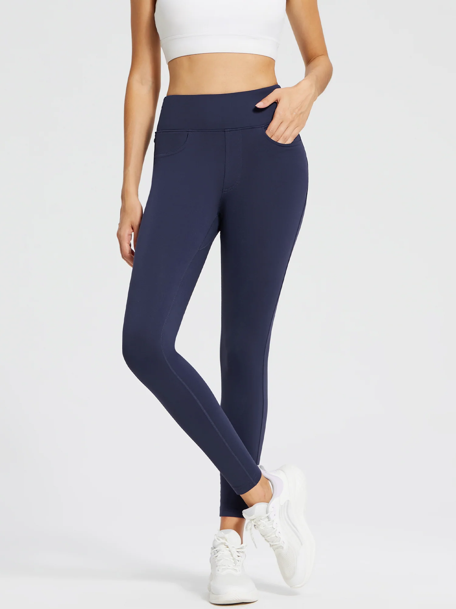 Laureate Fleece-Lined Denim Leggings