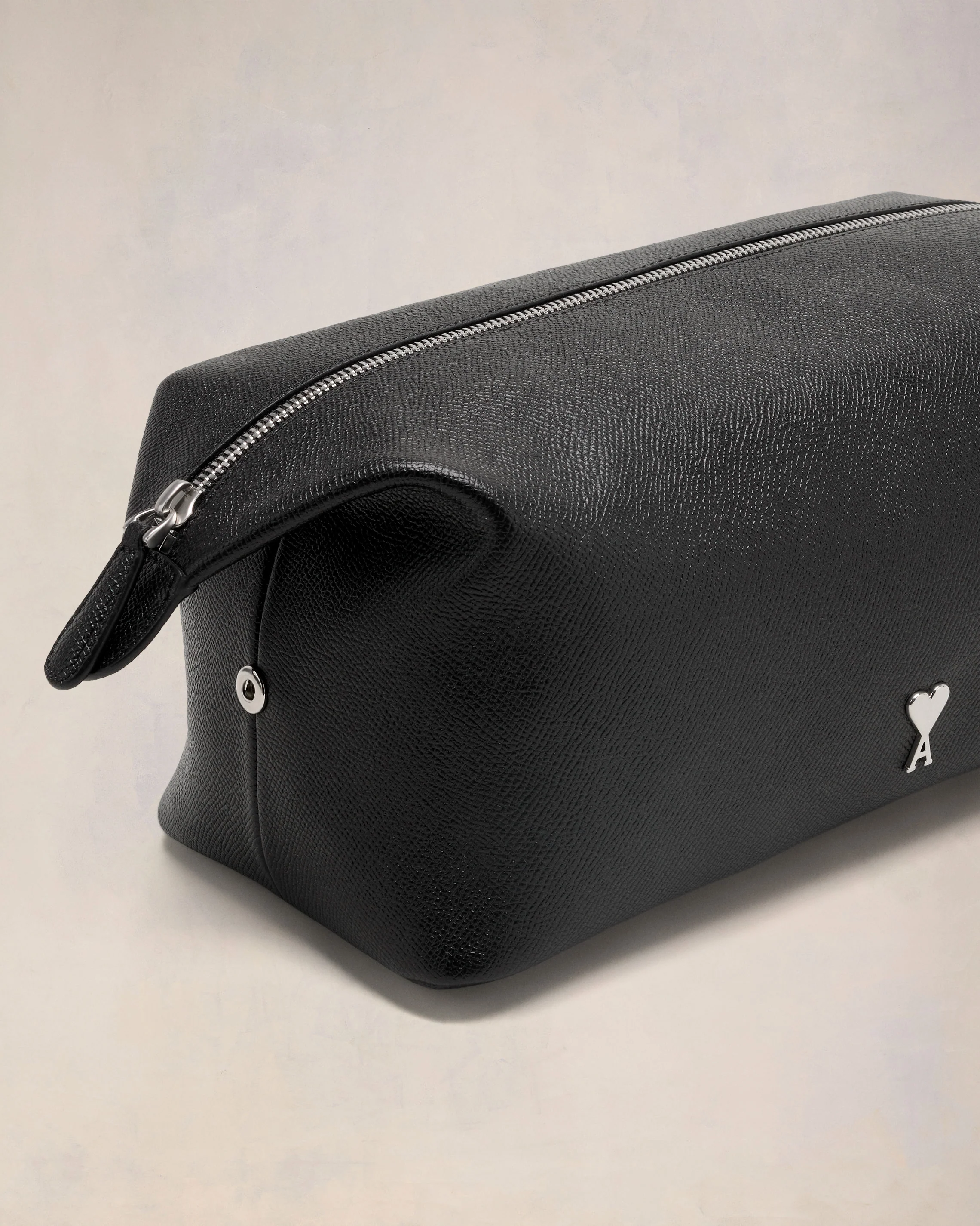 Black Leather Paris Paris Toiletry Pouch