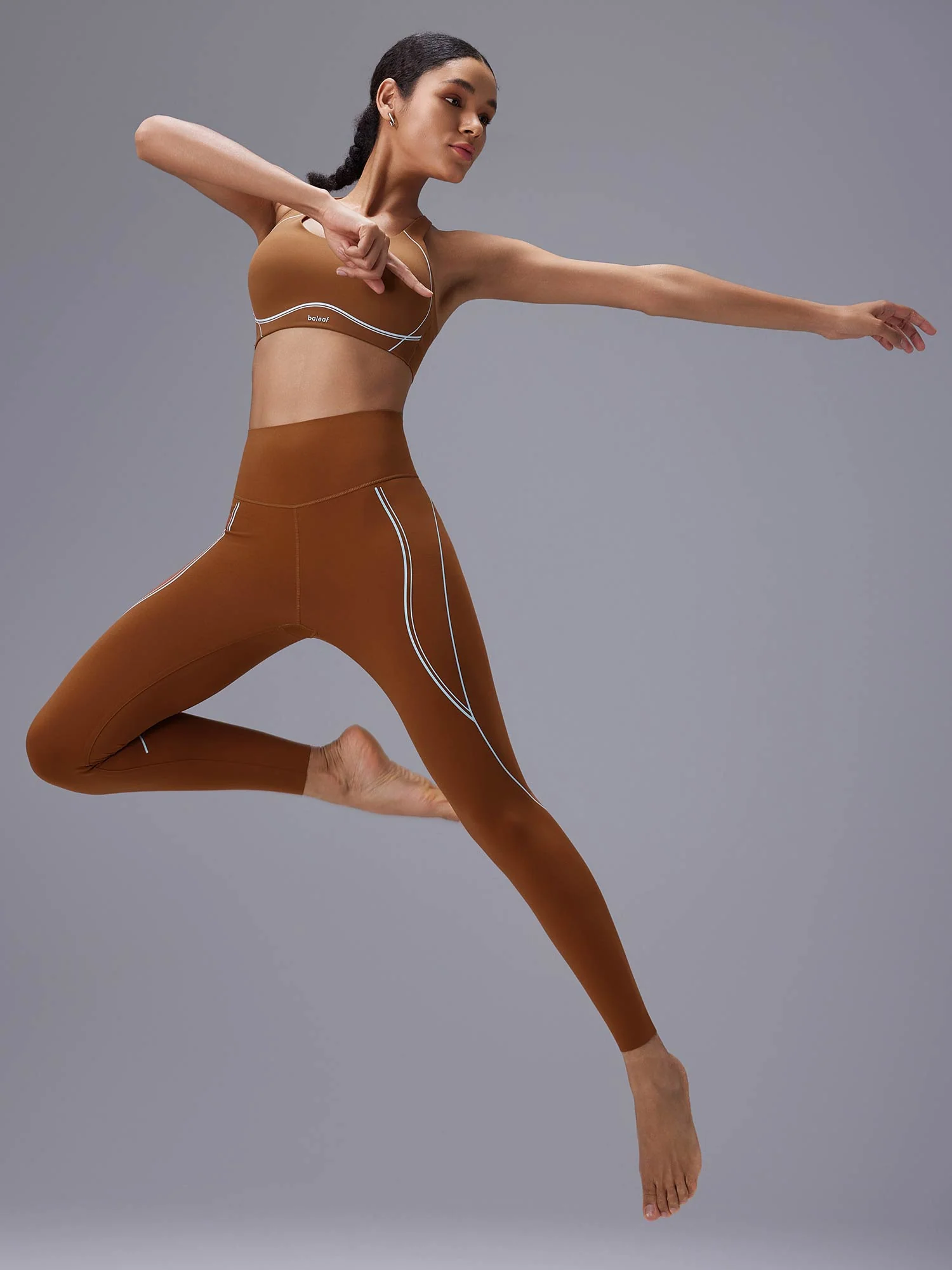 Freeleaf 25 High Rise Stripe Print Leggings