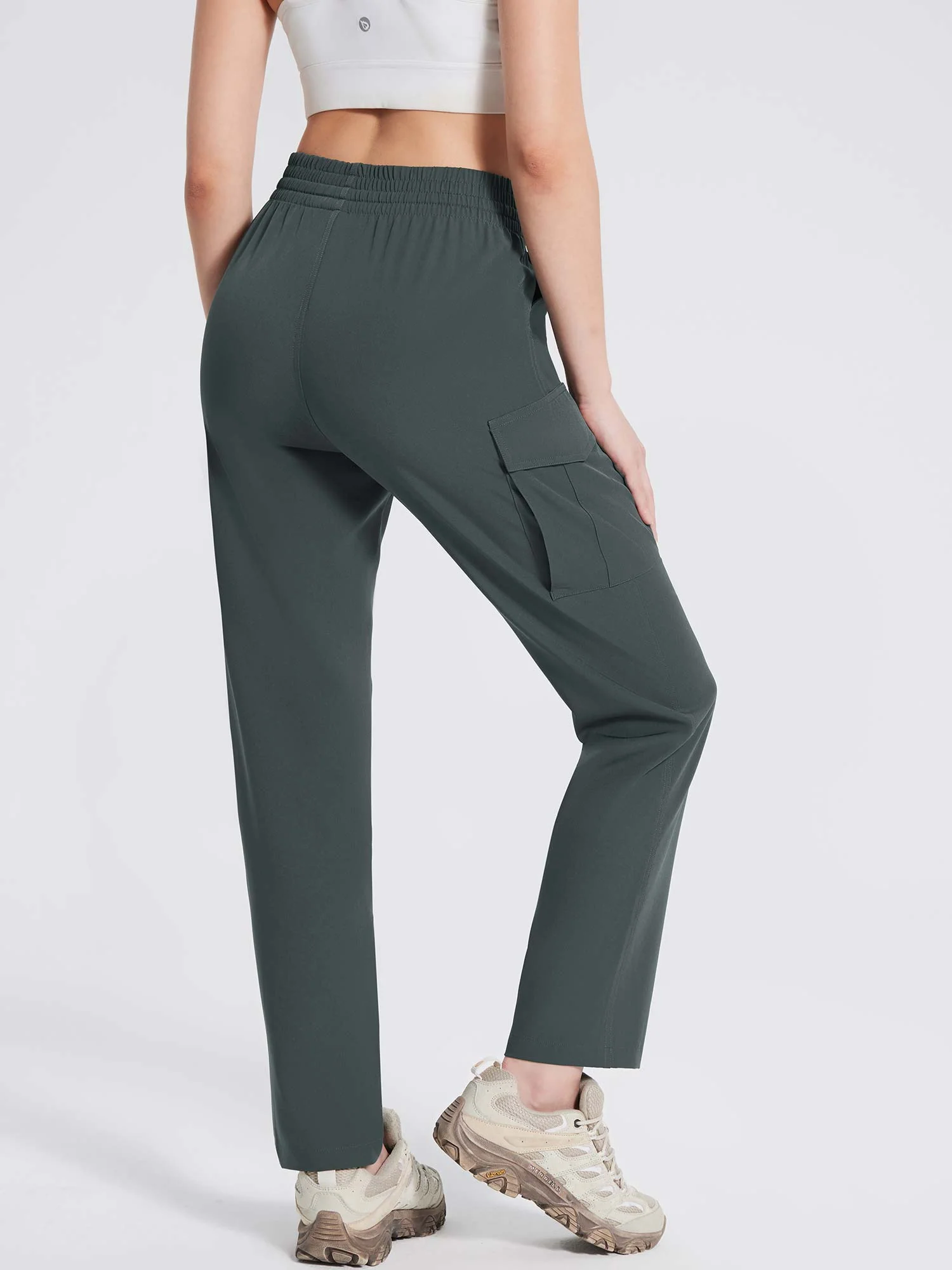 Laureate Utility Big Pocket Straight-Leg Pants