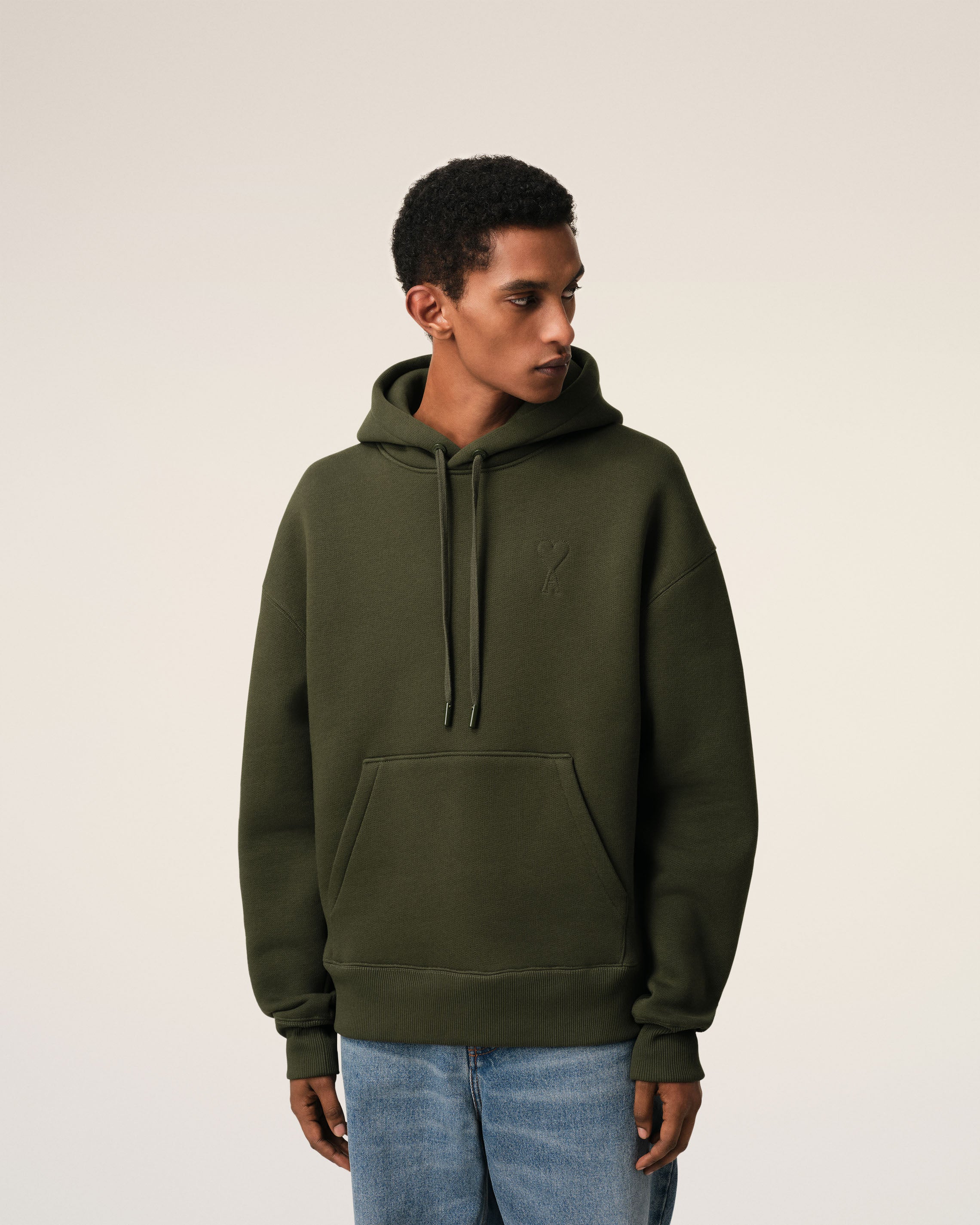 Green Cotton Ami de Coeur Hoodie