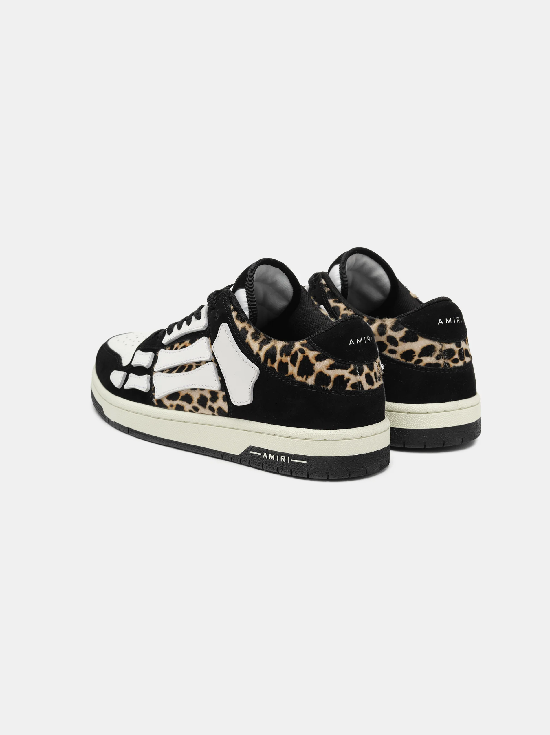 LEOPARD SKEL-TOP LOW - Black