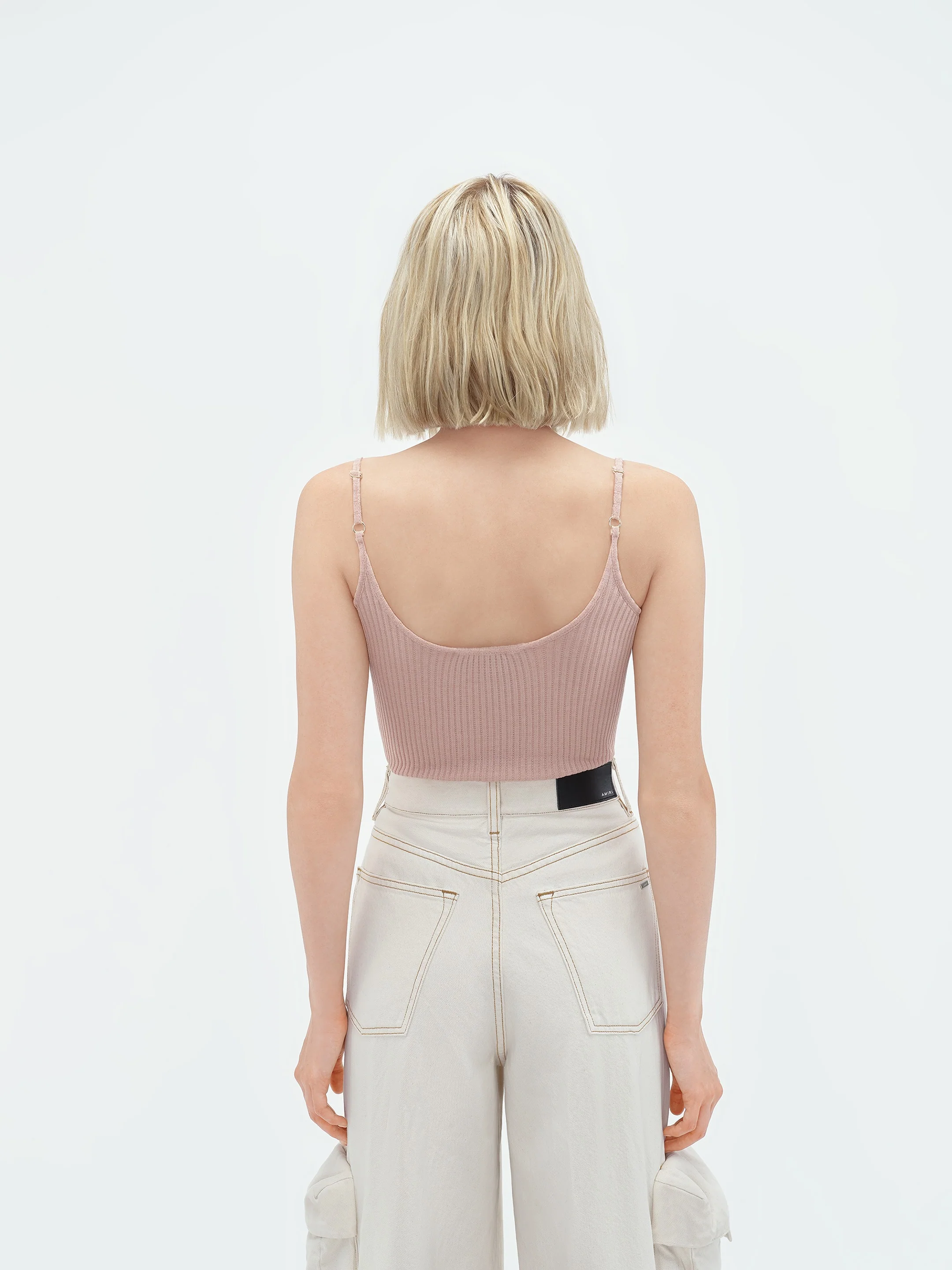 WOMEN - VERTICAL AMIRI TANK TOP - Cork