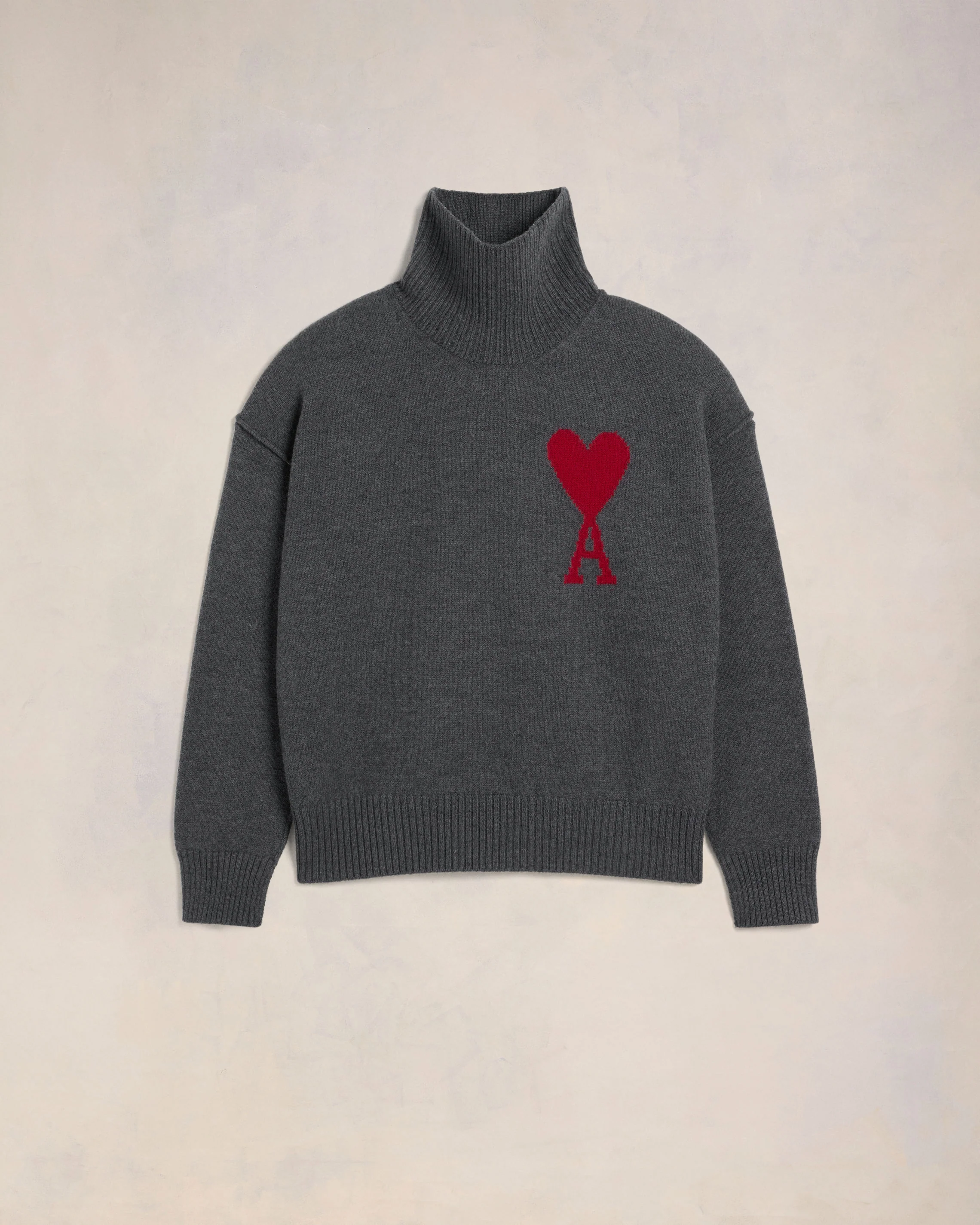 Grey Wool Ami de Coeur Sweater