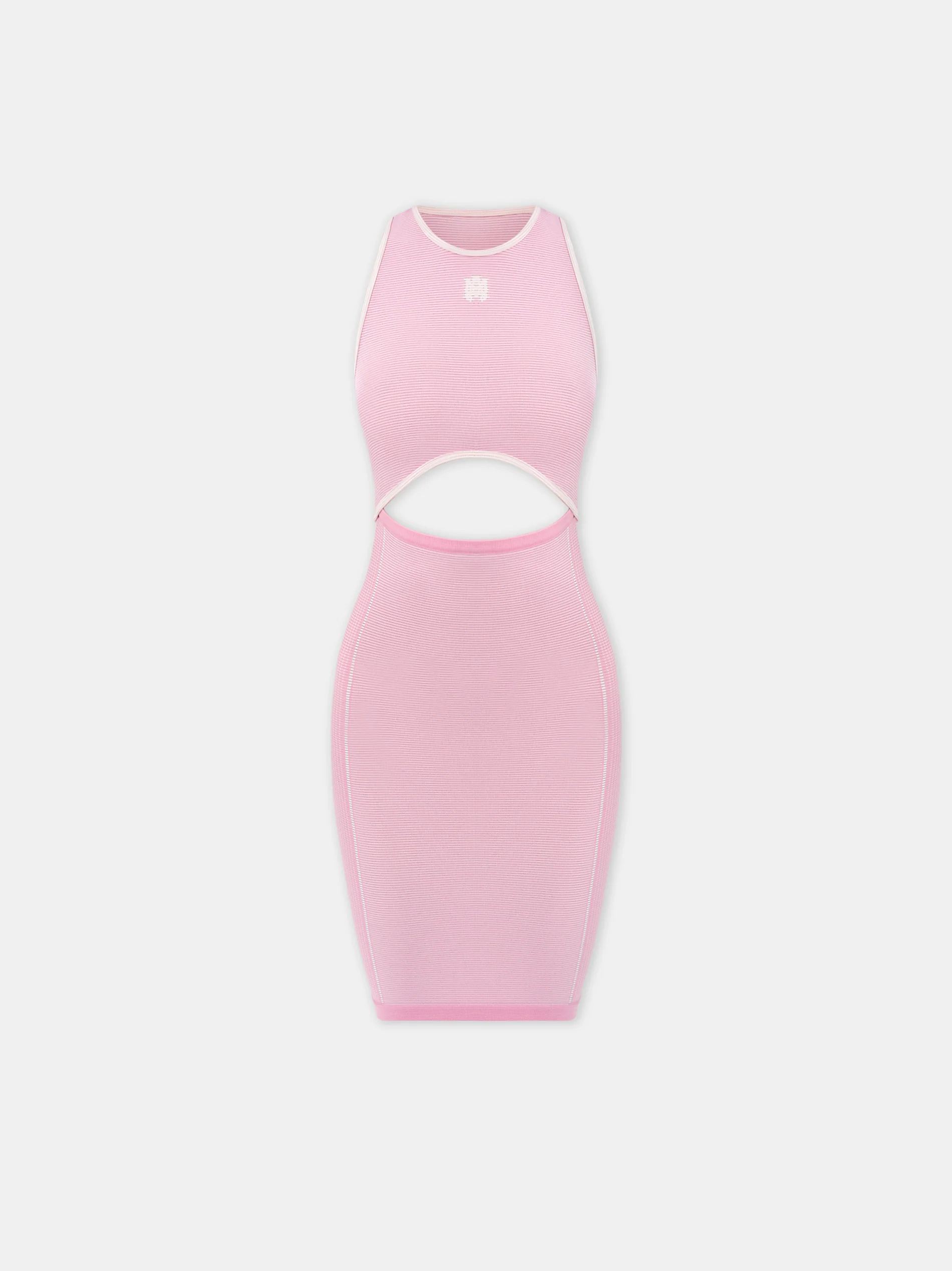 WOMEN - WOMEN'S MA SEAMLESS CUT-OUT MINI DRESS - Flamingo Pink
