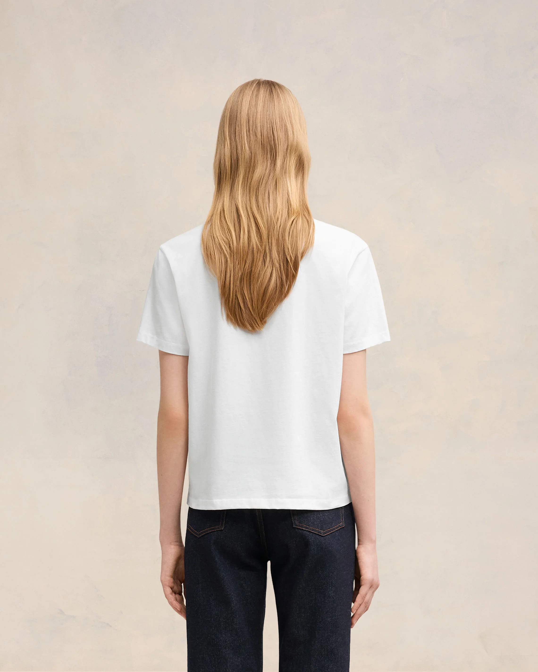 White Cotton Ami de Coeur T-Shirt