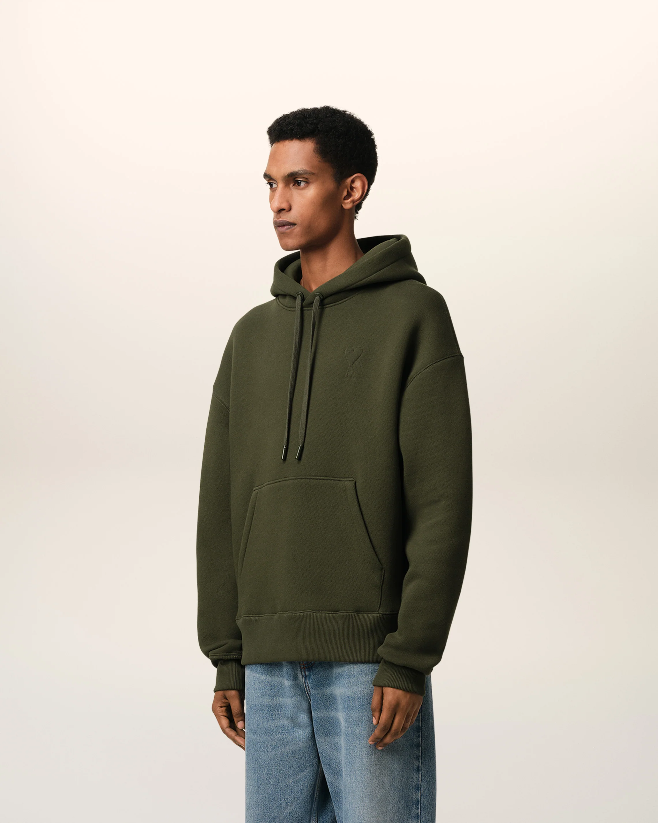 Green Cotton Ami de Coeur Hoodie