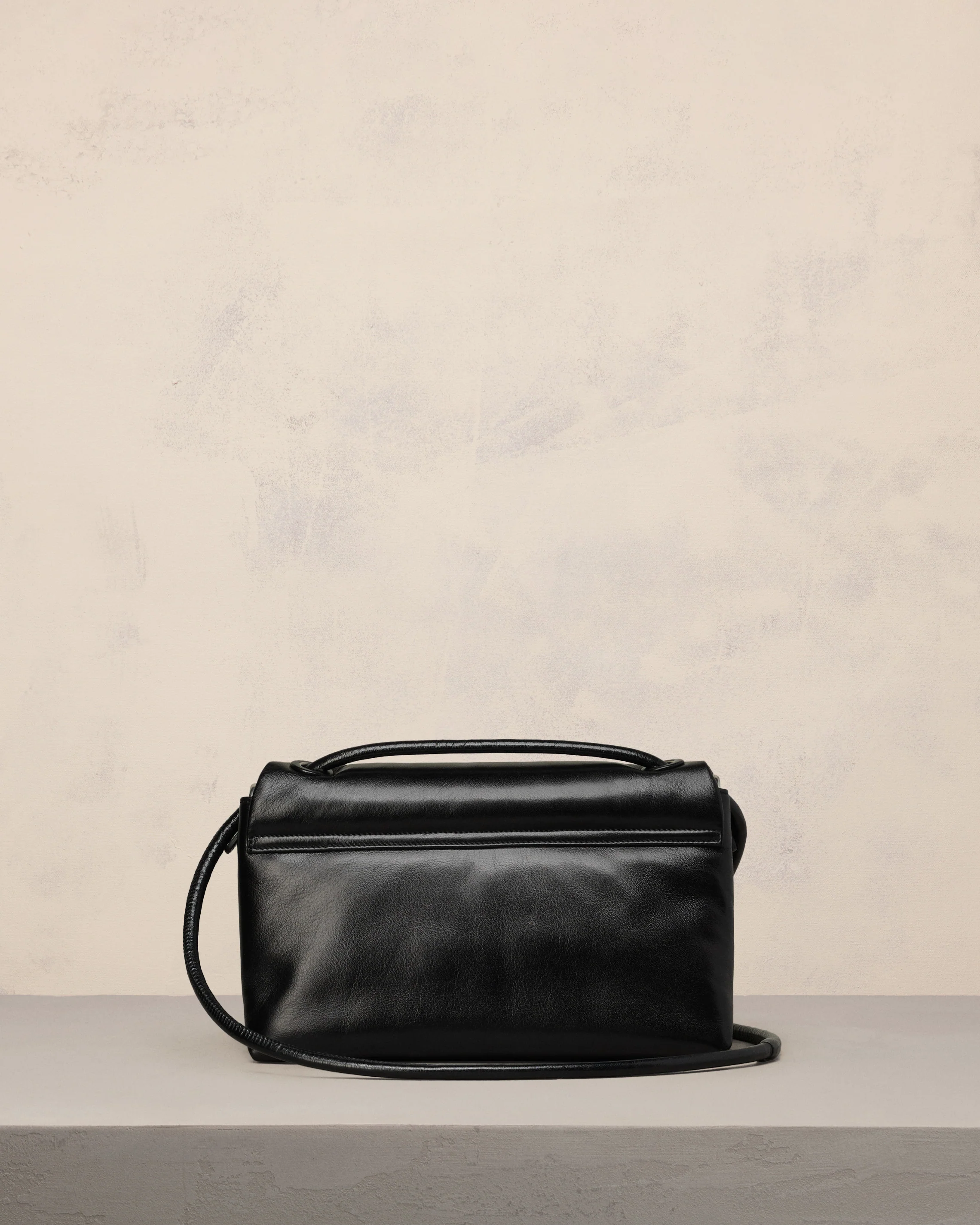 Black Leather Voulez-Vous Bag