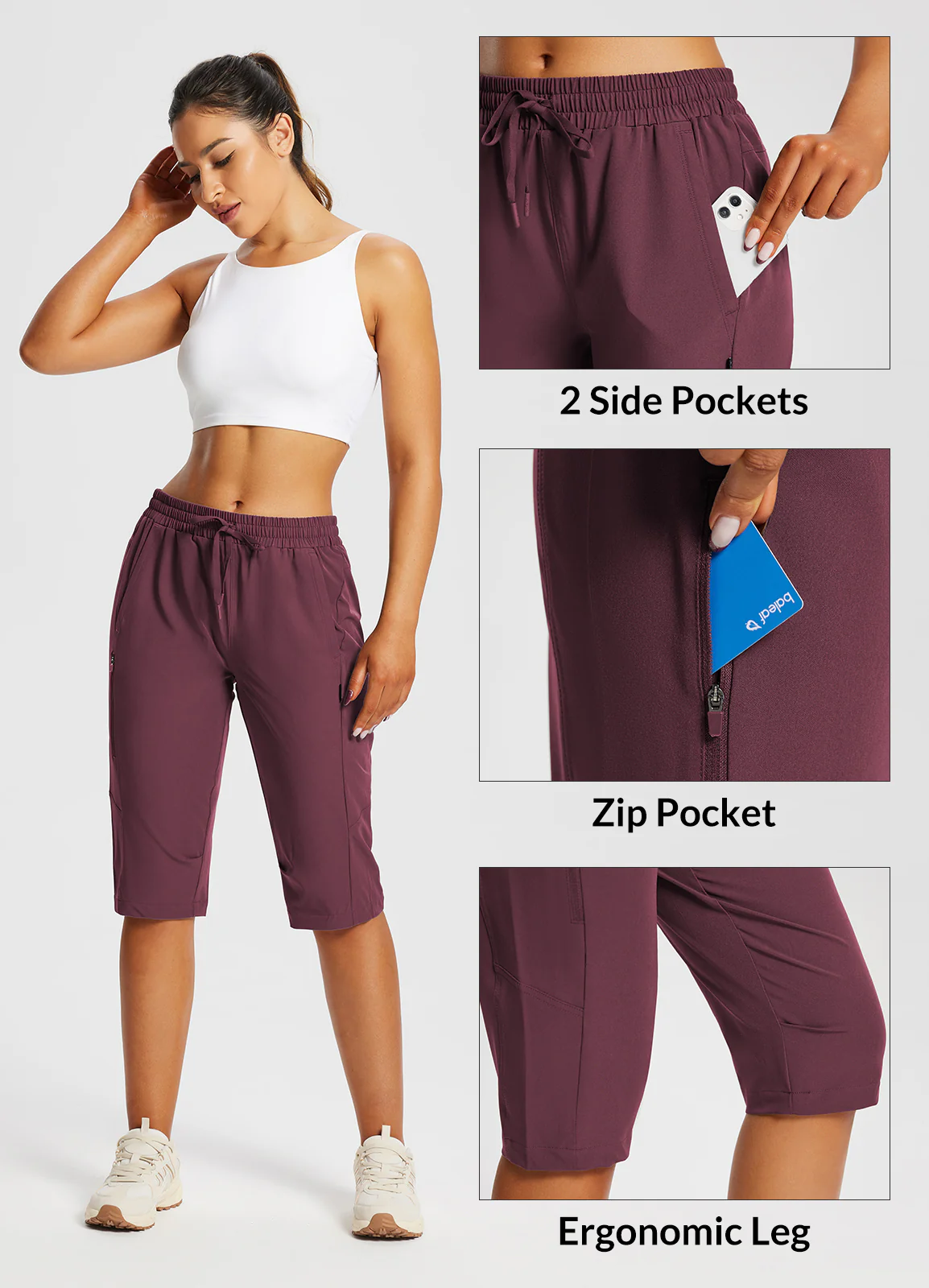 Laureate UPF50+ DWR Pocketed Capris