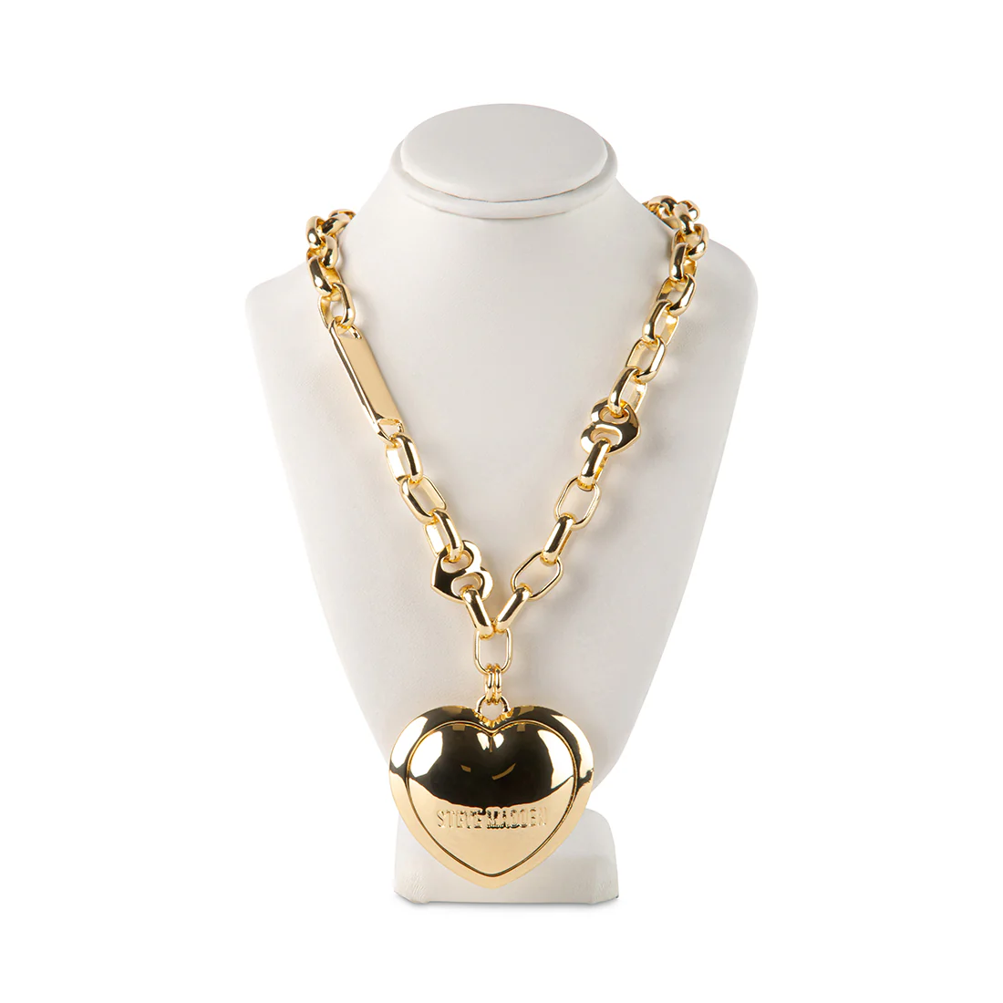 PUFF HEART NECKLACE GOLD