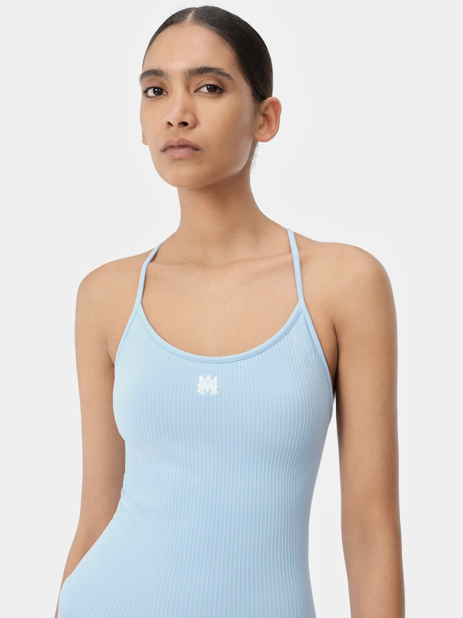 WOMEN - WOMEN'S MA RIBBED SEAMLESS ROMPER - Cerulean