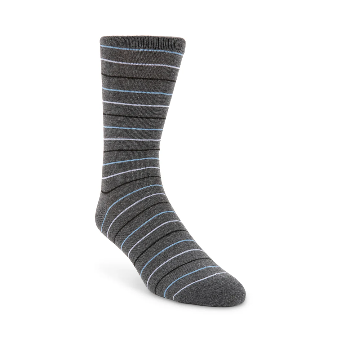 5 PK ALEX MEN'S STRIPE CREW SOCKS BLUE MULTI