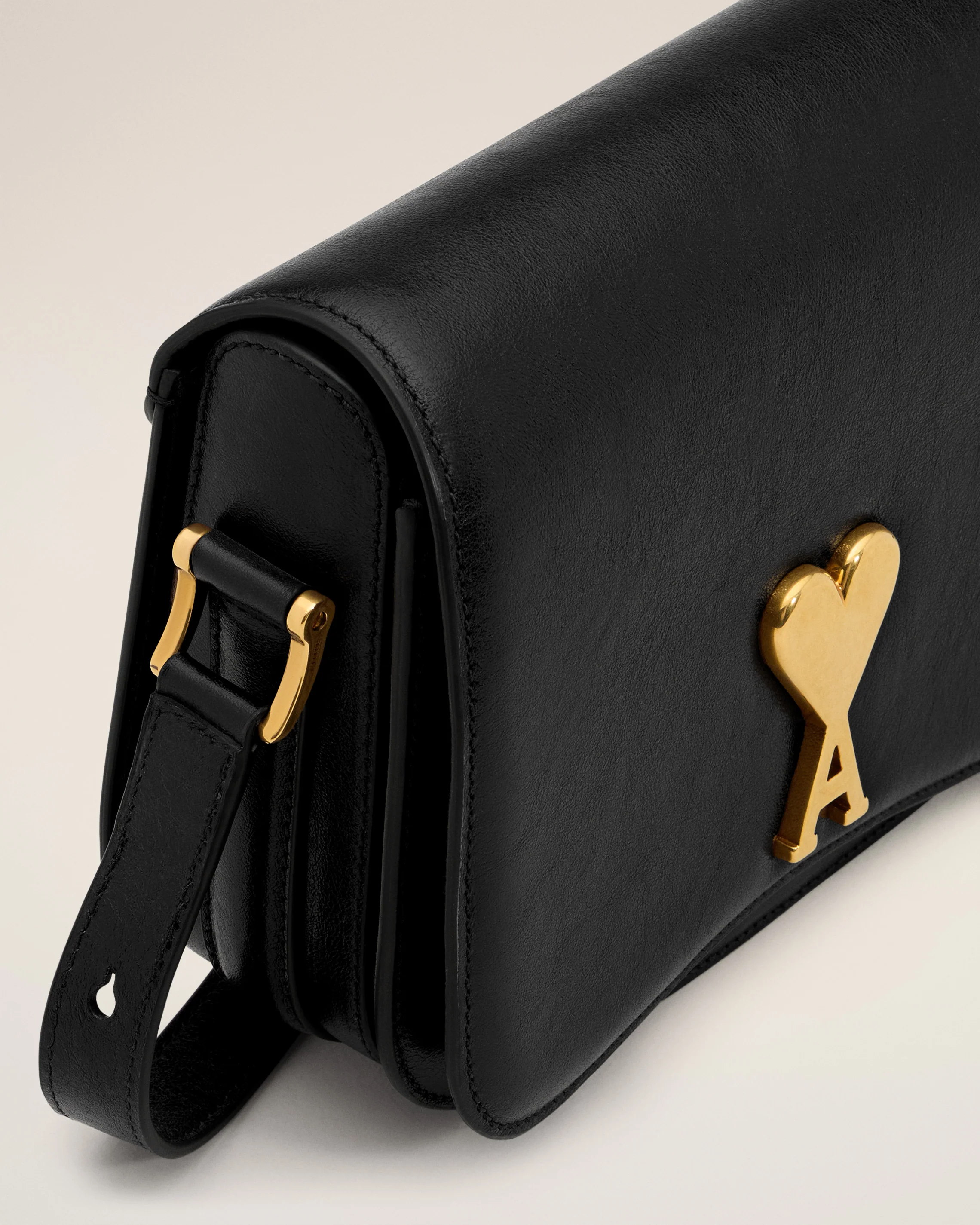 Black Leather Paris Paris Bag