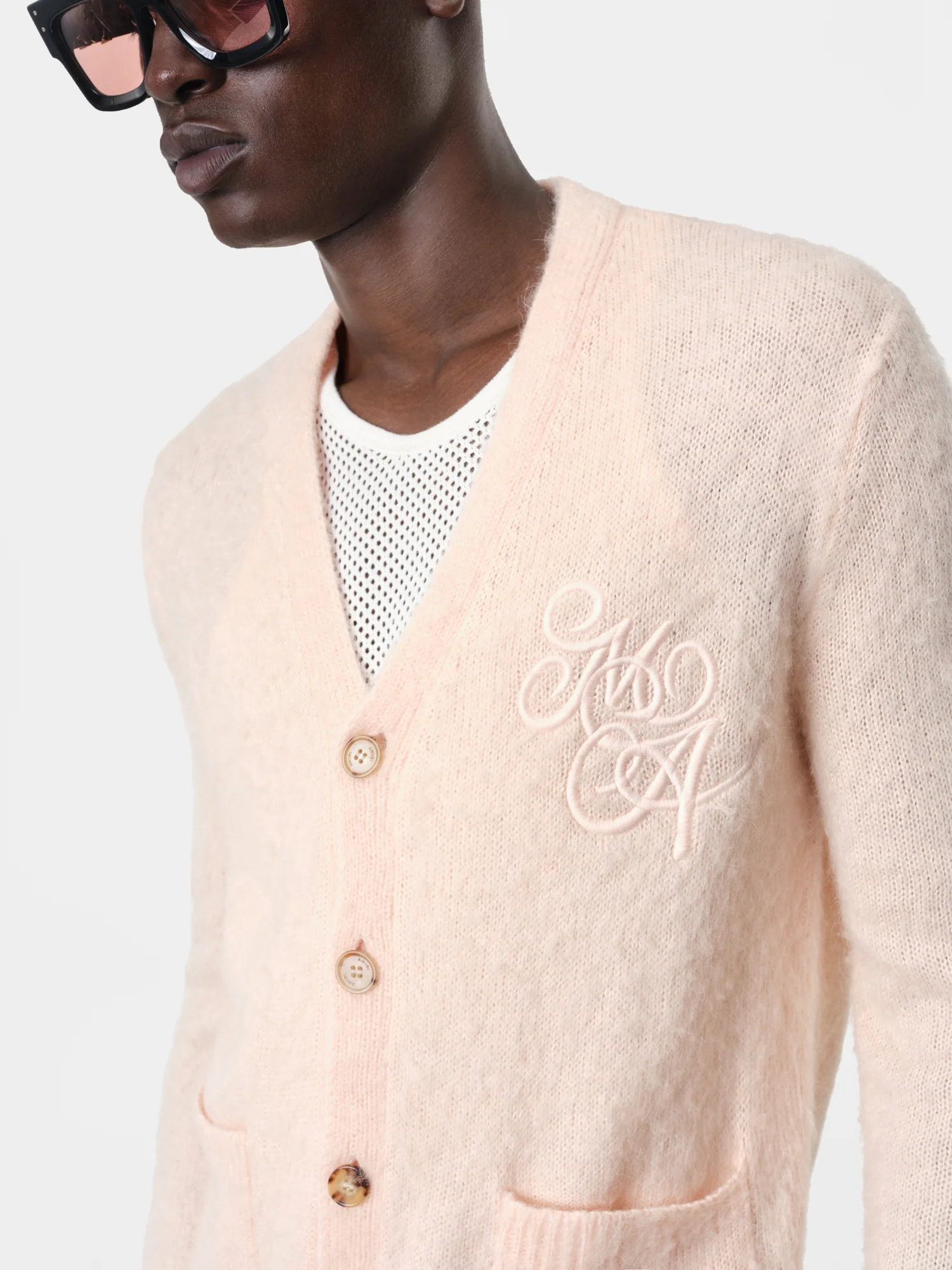 MA SWIRL CARDIGAN - Peach