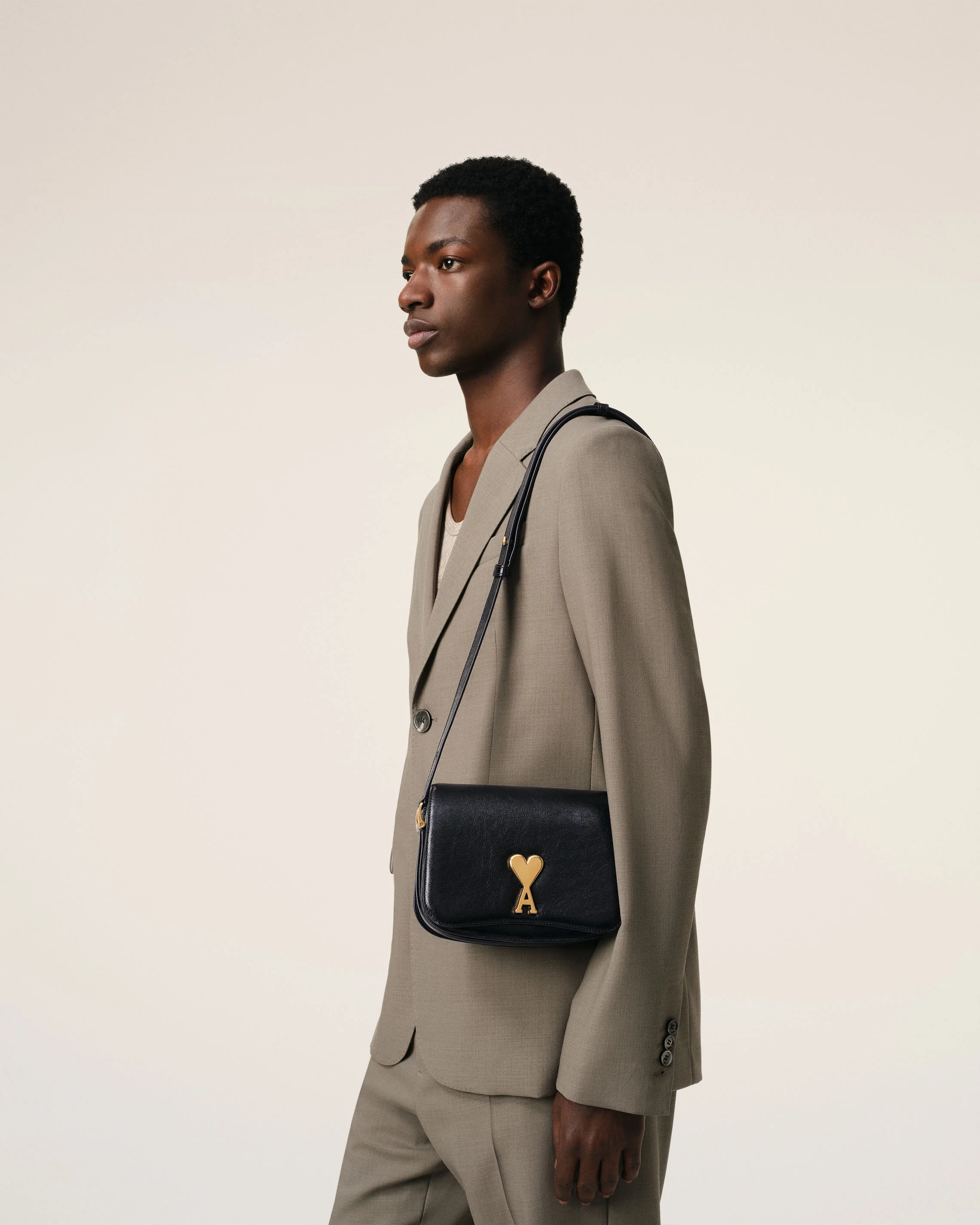 Black Leather Paris Paris Bag