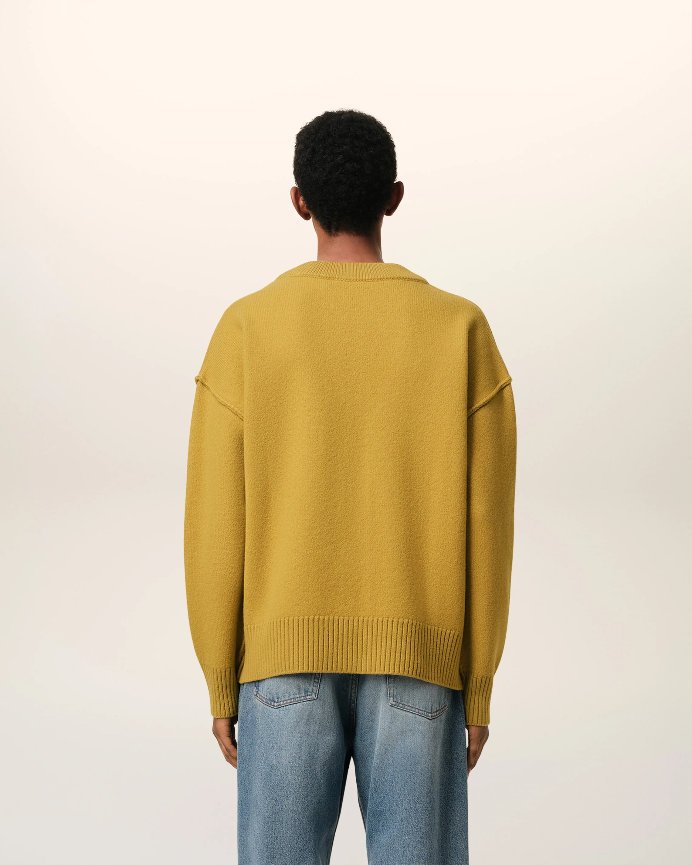 Mustard Wool Ami de Coeur Cardigan