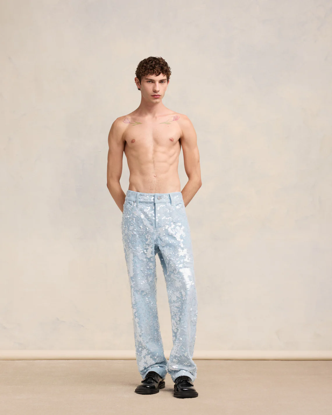 Embroidered Straight Fit Jeans