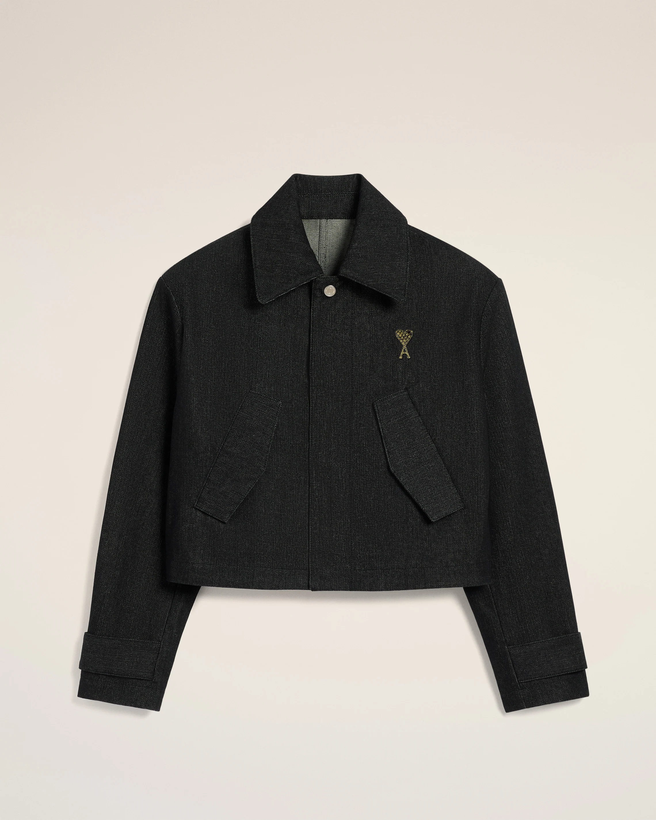 Black Denim Short Jacket