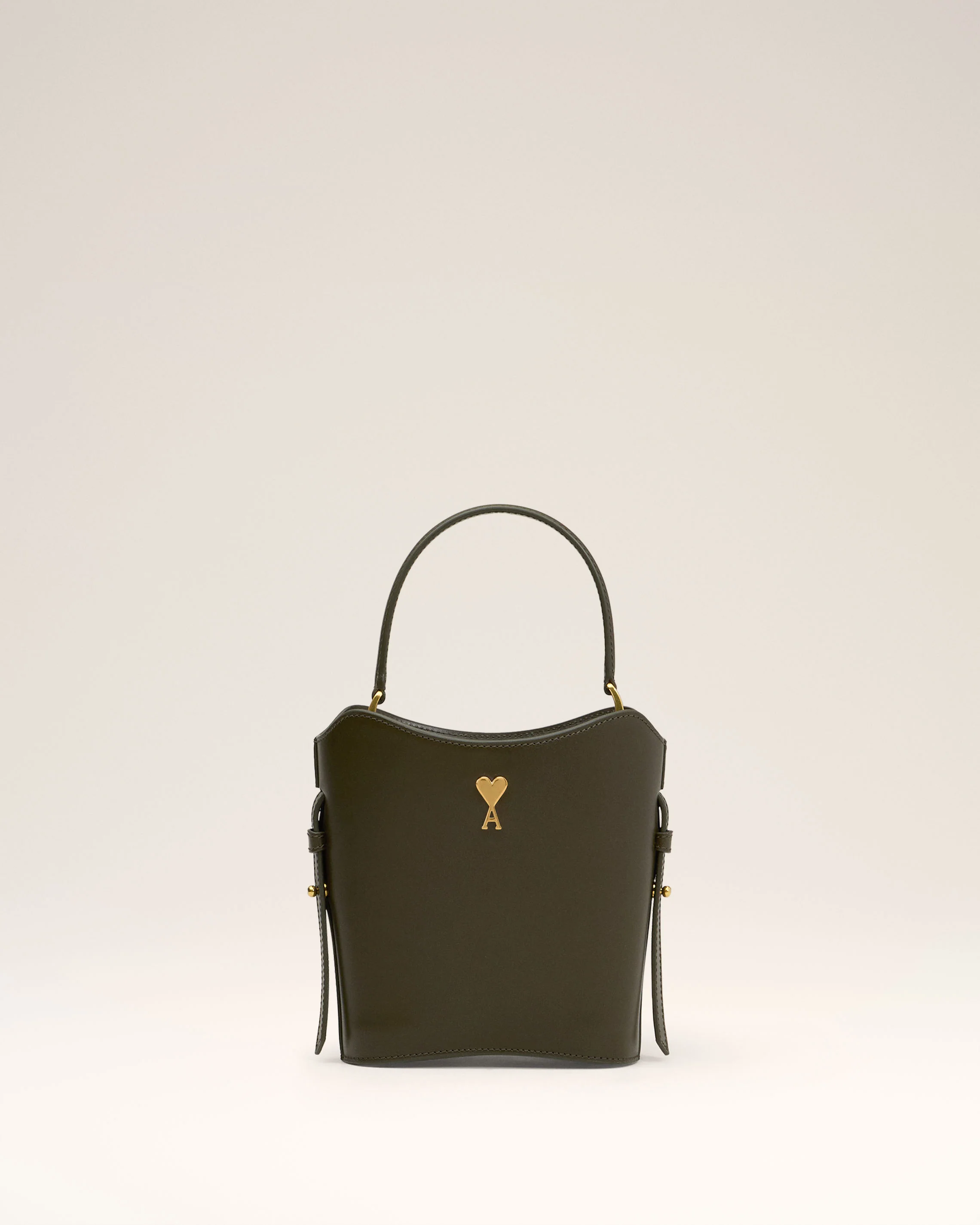 Green Leather Mini Paris Paris Bucket Bag