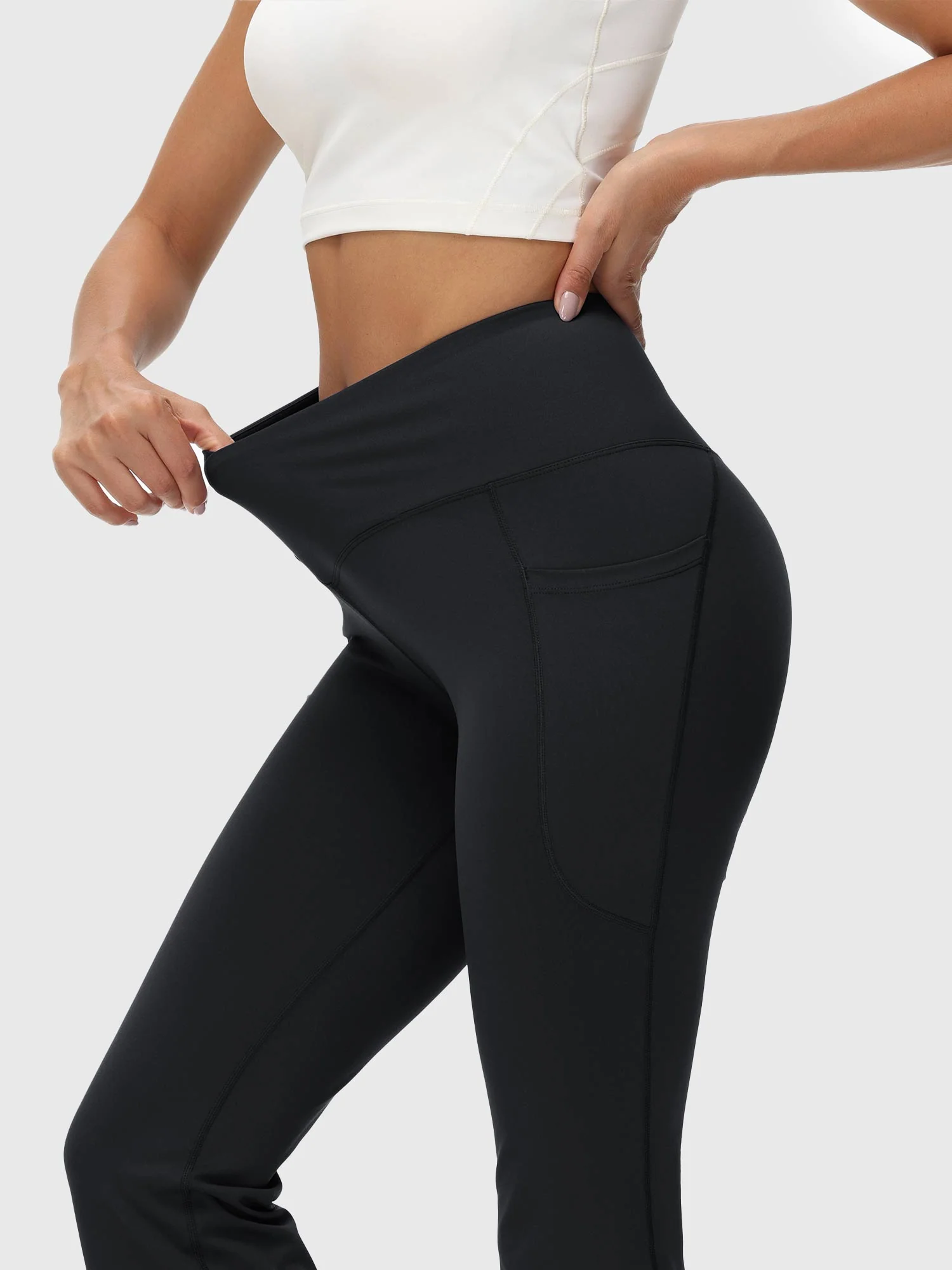 Laureate 34 Crossover High Rise Flared Pants