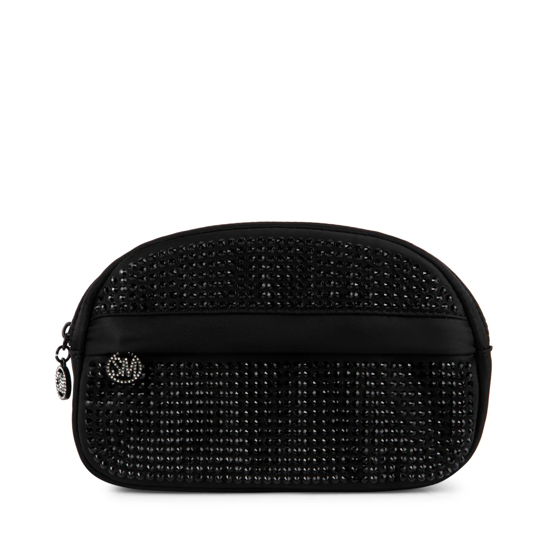 ADRIANA RHINESTONE BELT BAG BLACK