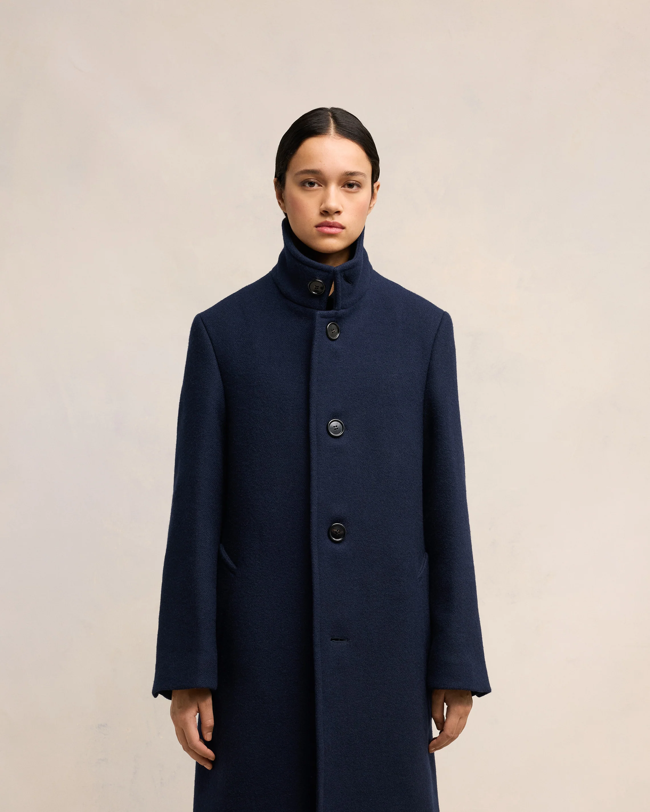 High Collar Coat