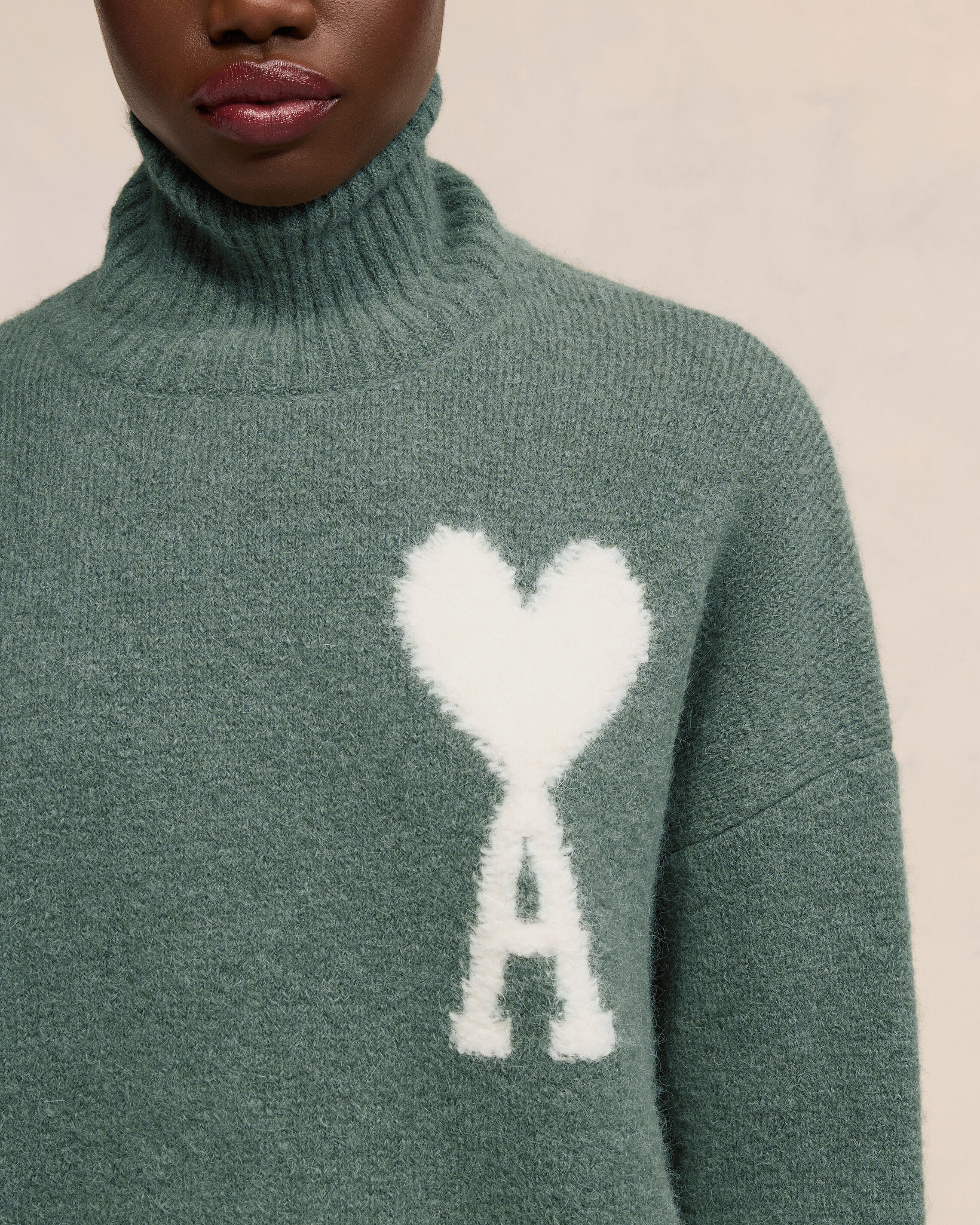 Off-White Ami de Coeur Funnel Neck Sweater