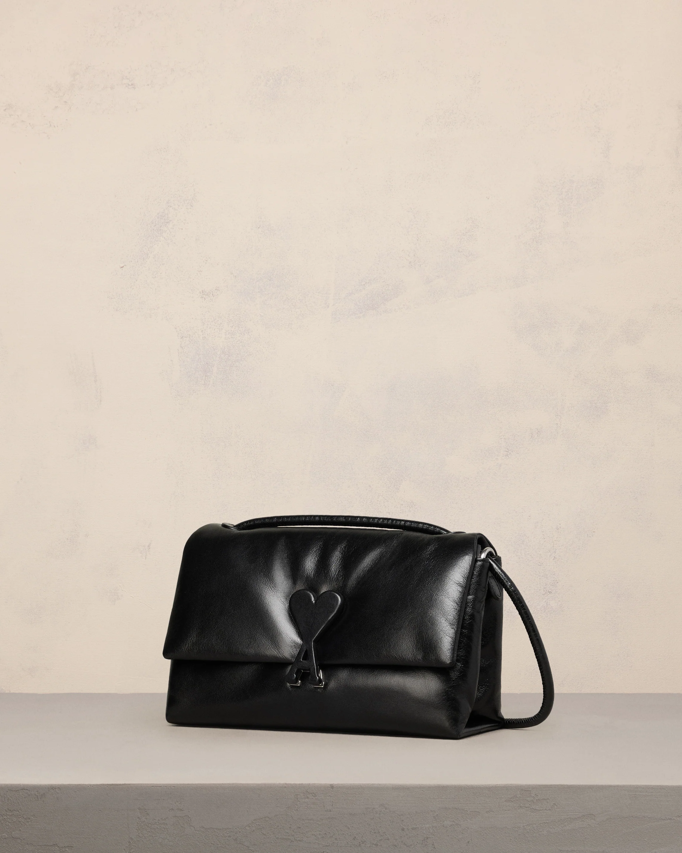 Black Leather Voulez-Vous Bag