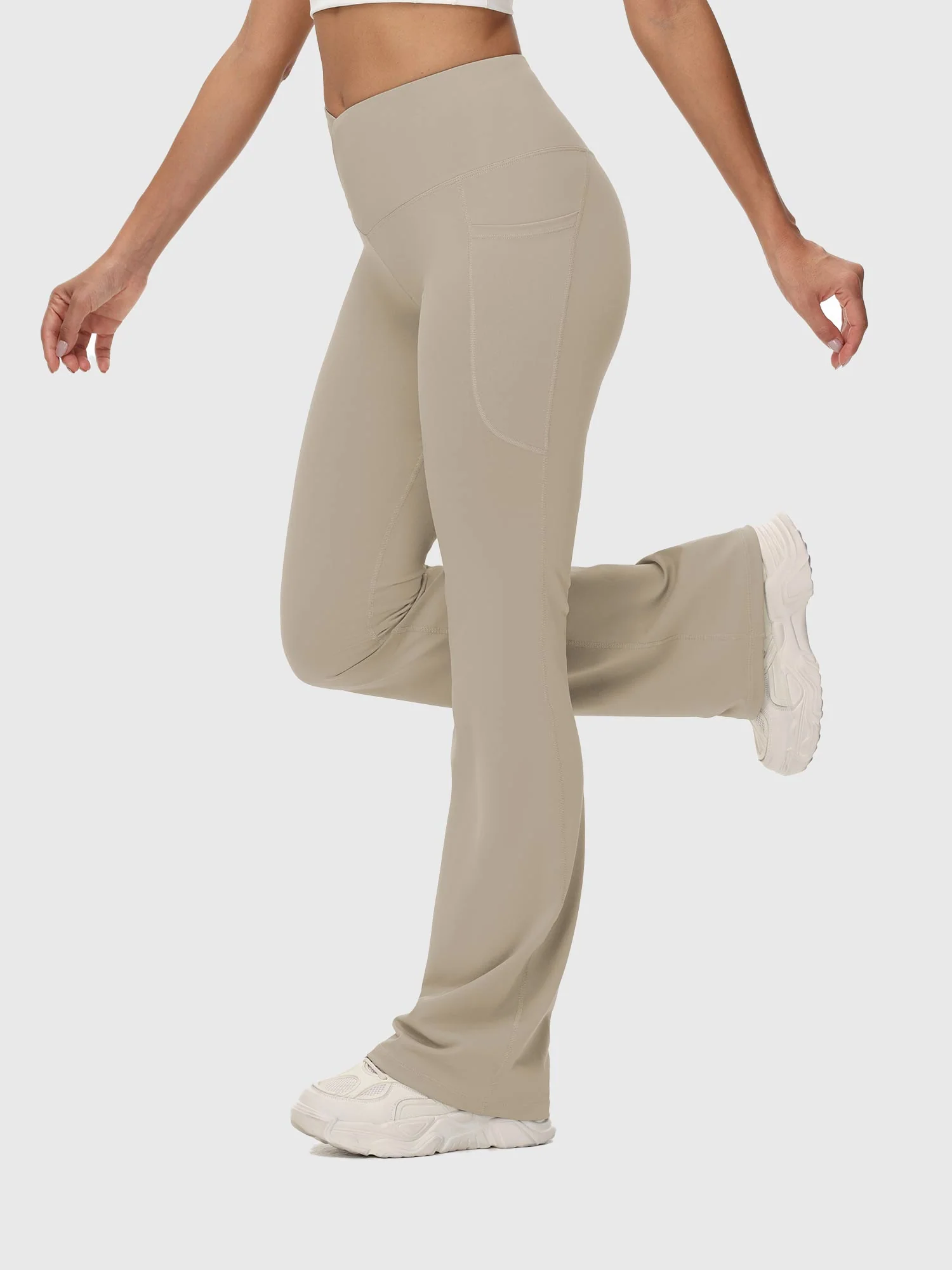 Laureate 34 Crossover High Rise Flared Pants