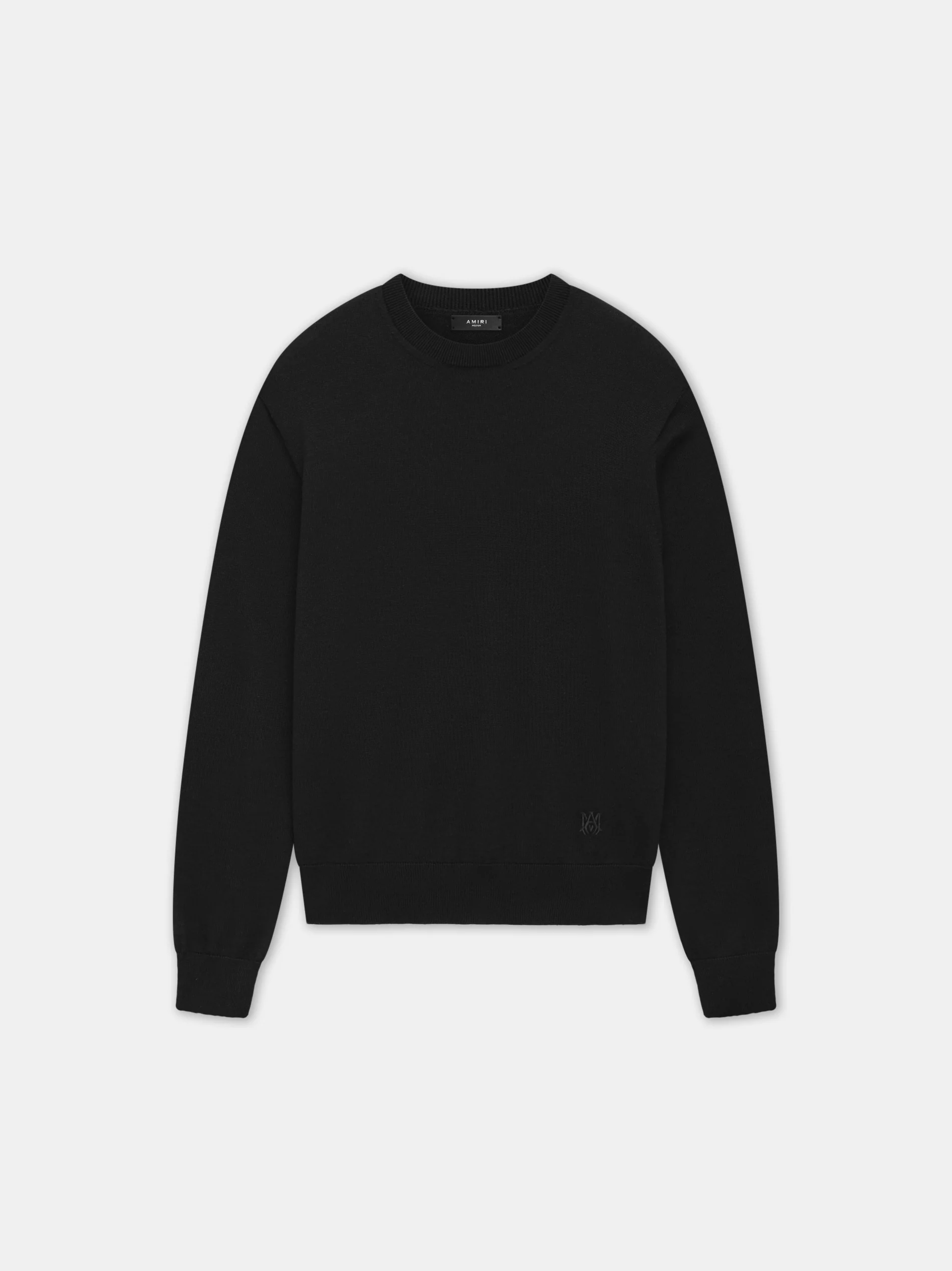 LONG SLEEVE CREW-BLACK