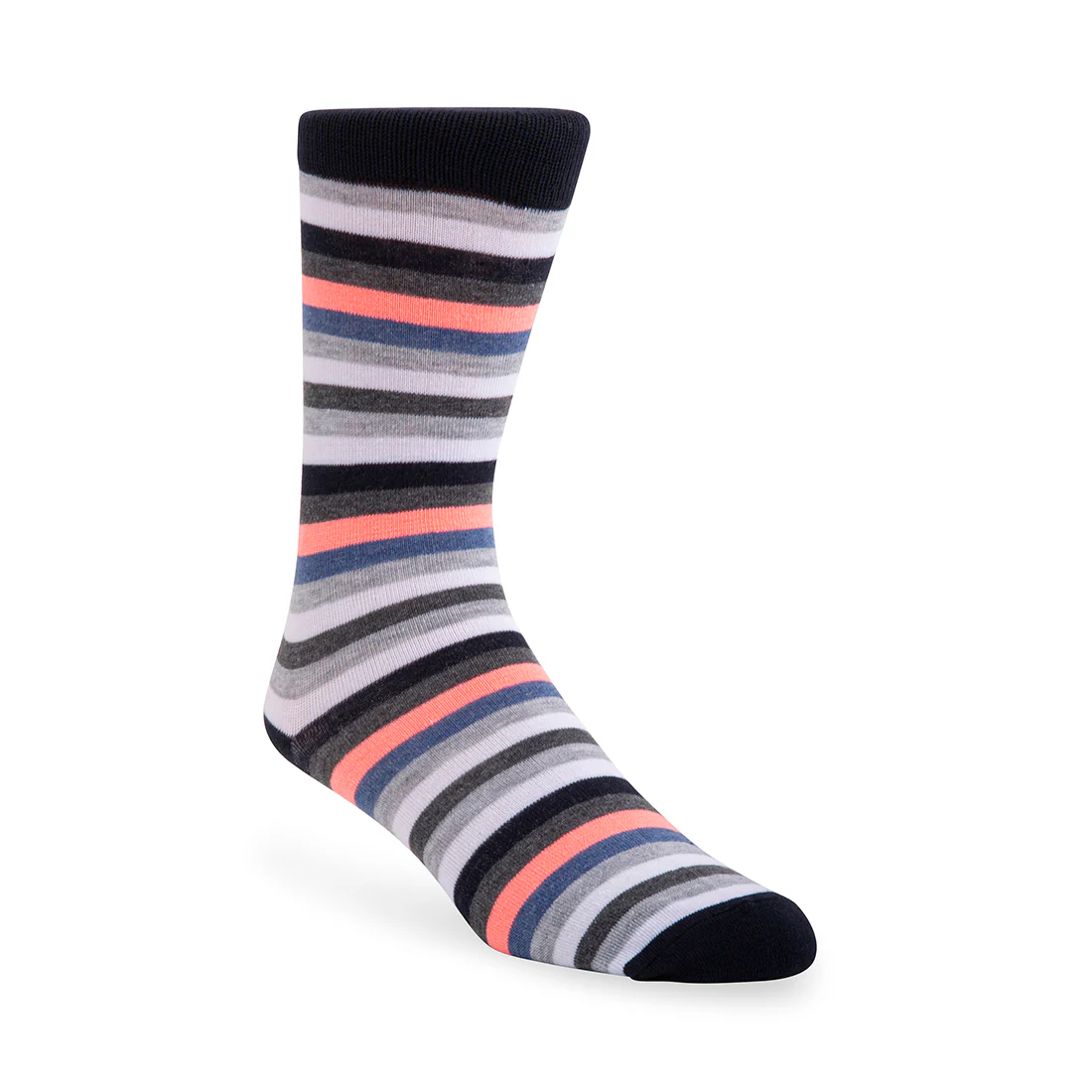 5PK MEN'S BLUE MULTI SOCKS