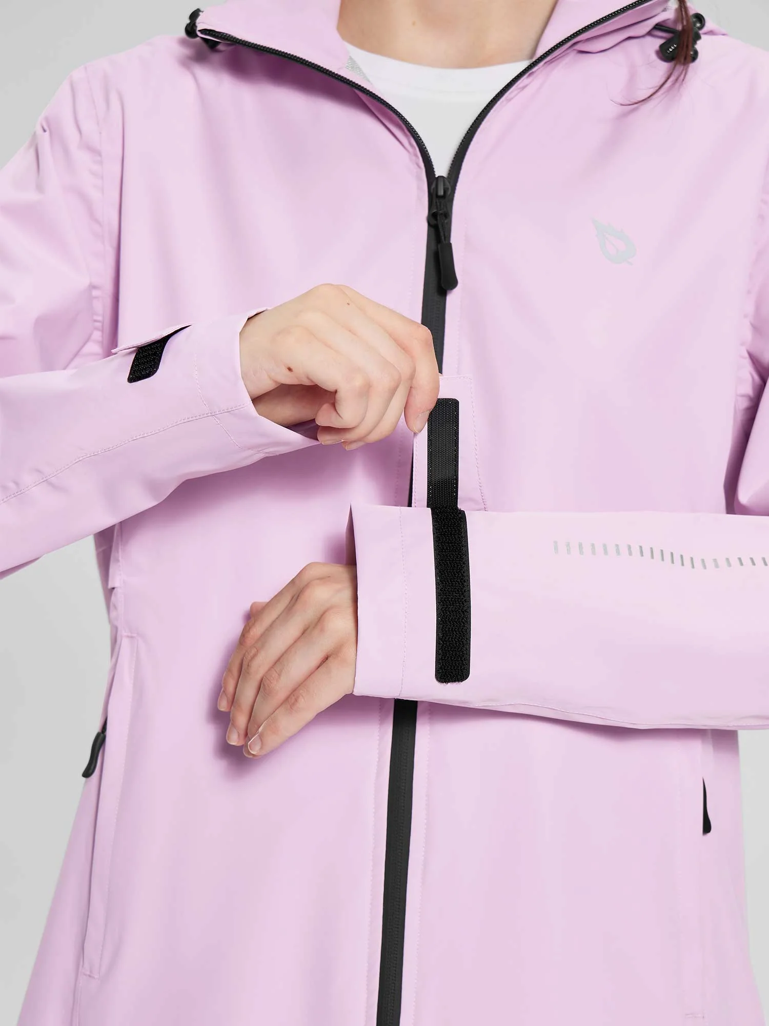 Flyleaf Mid-Length Hooded Waterproof Jacket