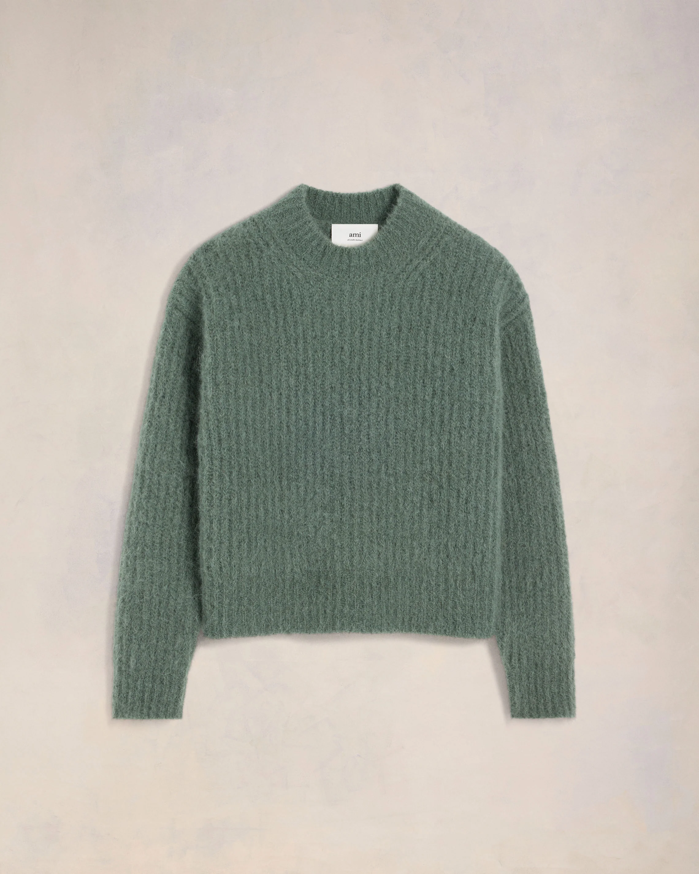 Alpaca Mohair Ribbed Sweater
