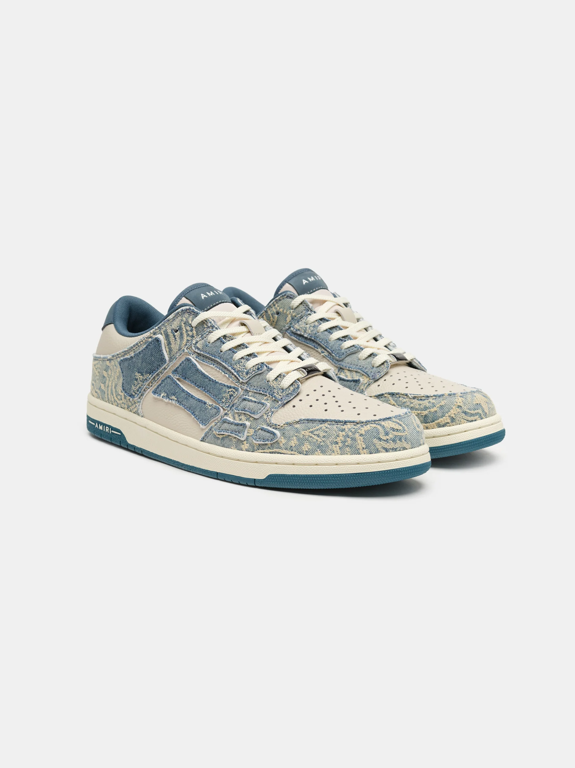 BANDANA JACQUARD SKEL-TOP LOW - NATURAL / DENIM-COTTON