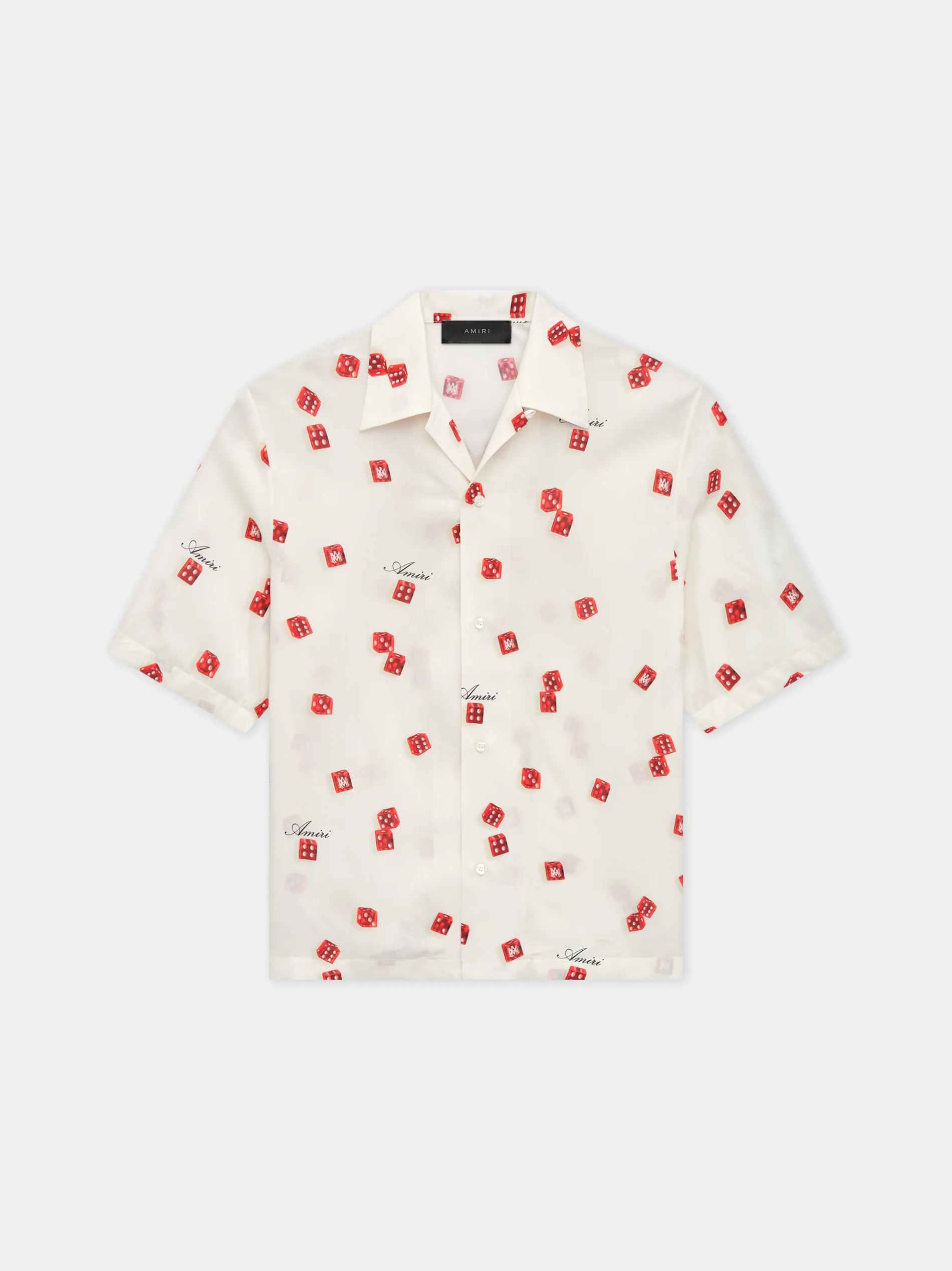 AMIRI DICE BOWLING SHIRT - Alabaster