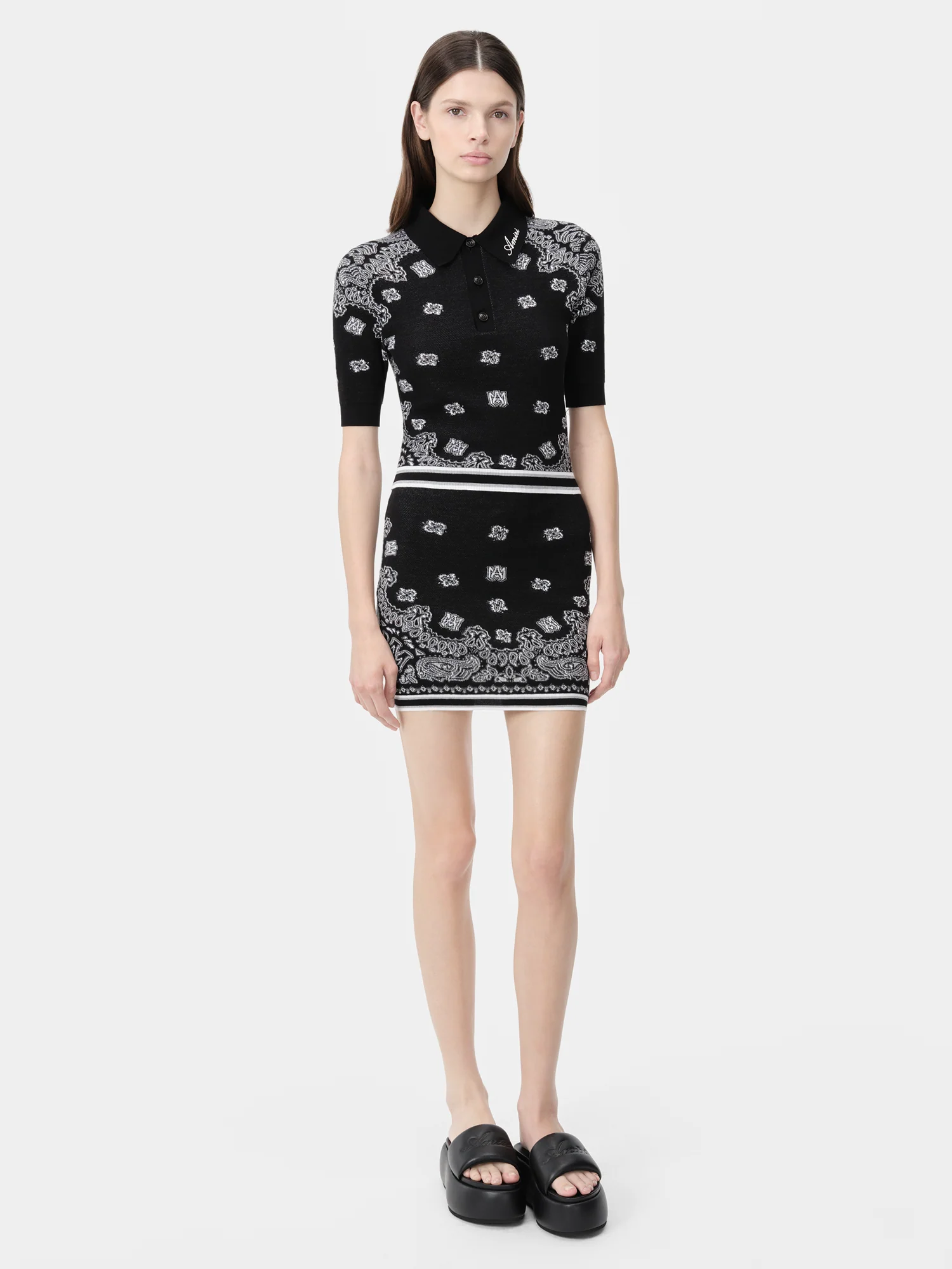 WOMEN - WOMEN'S BANDANA MINI SKIRT - Black