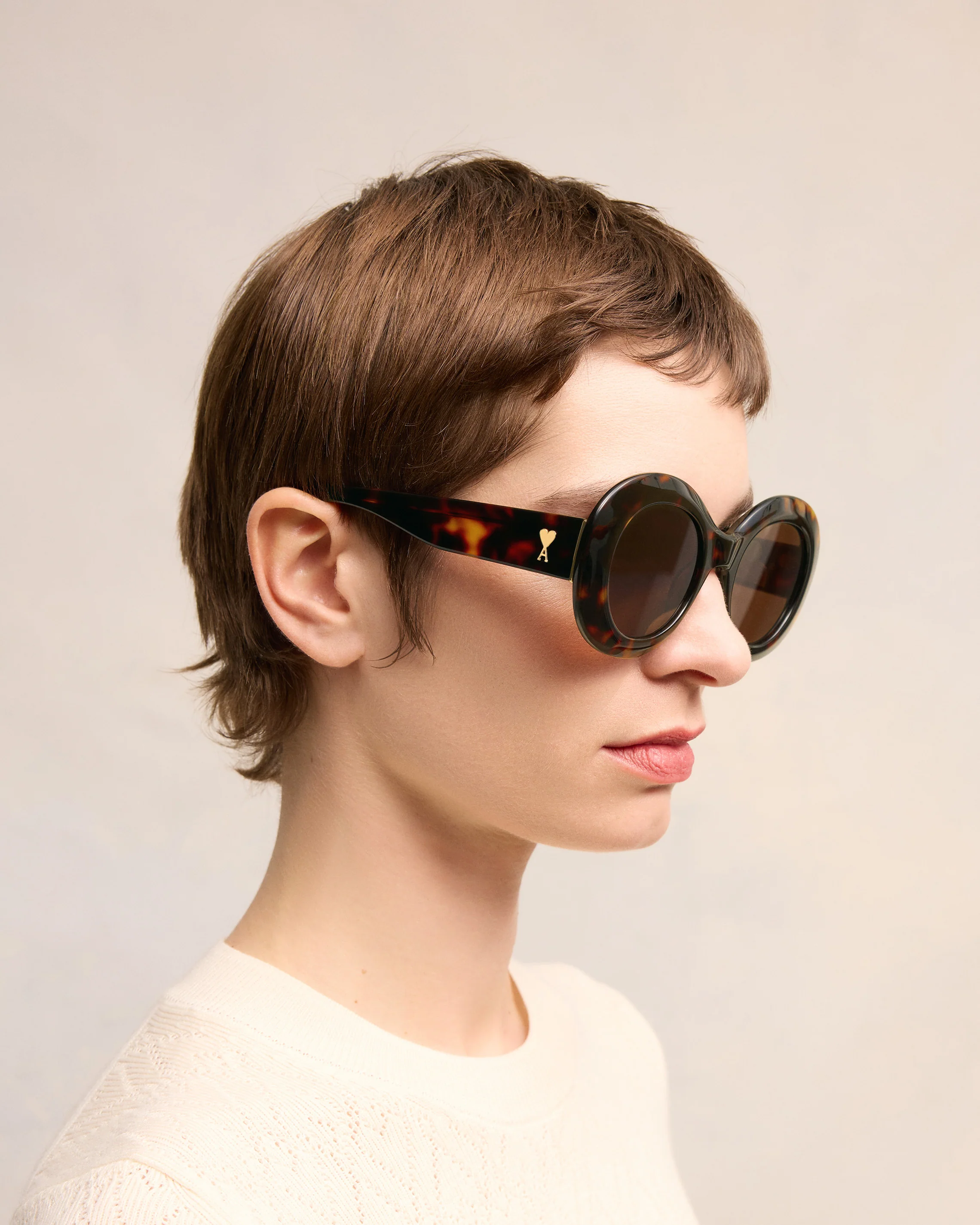 Rounded Ami de Coeur Sunglasses