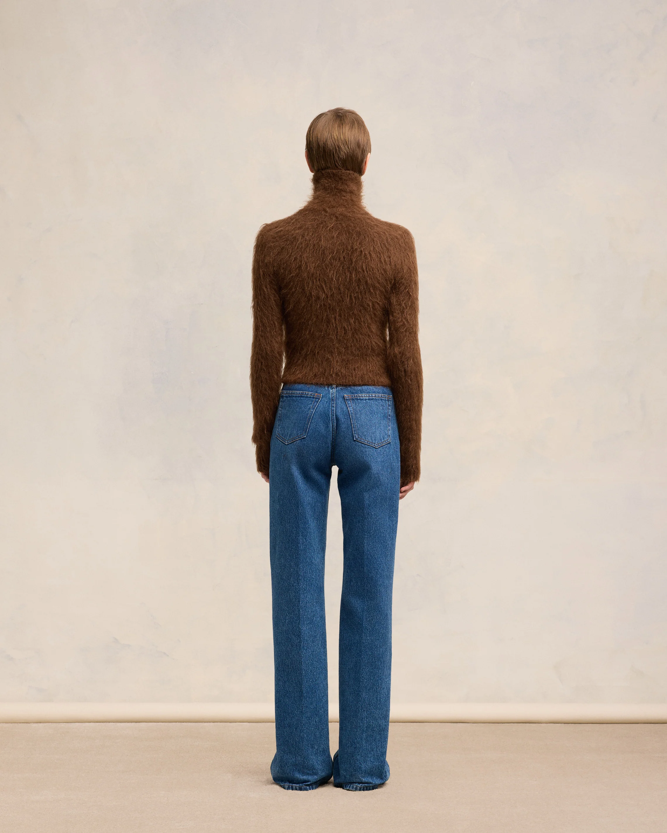 Alpaca Mohair Brushed Sweater