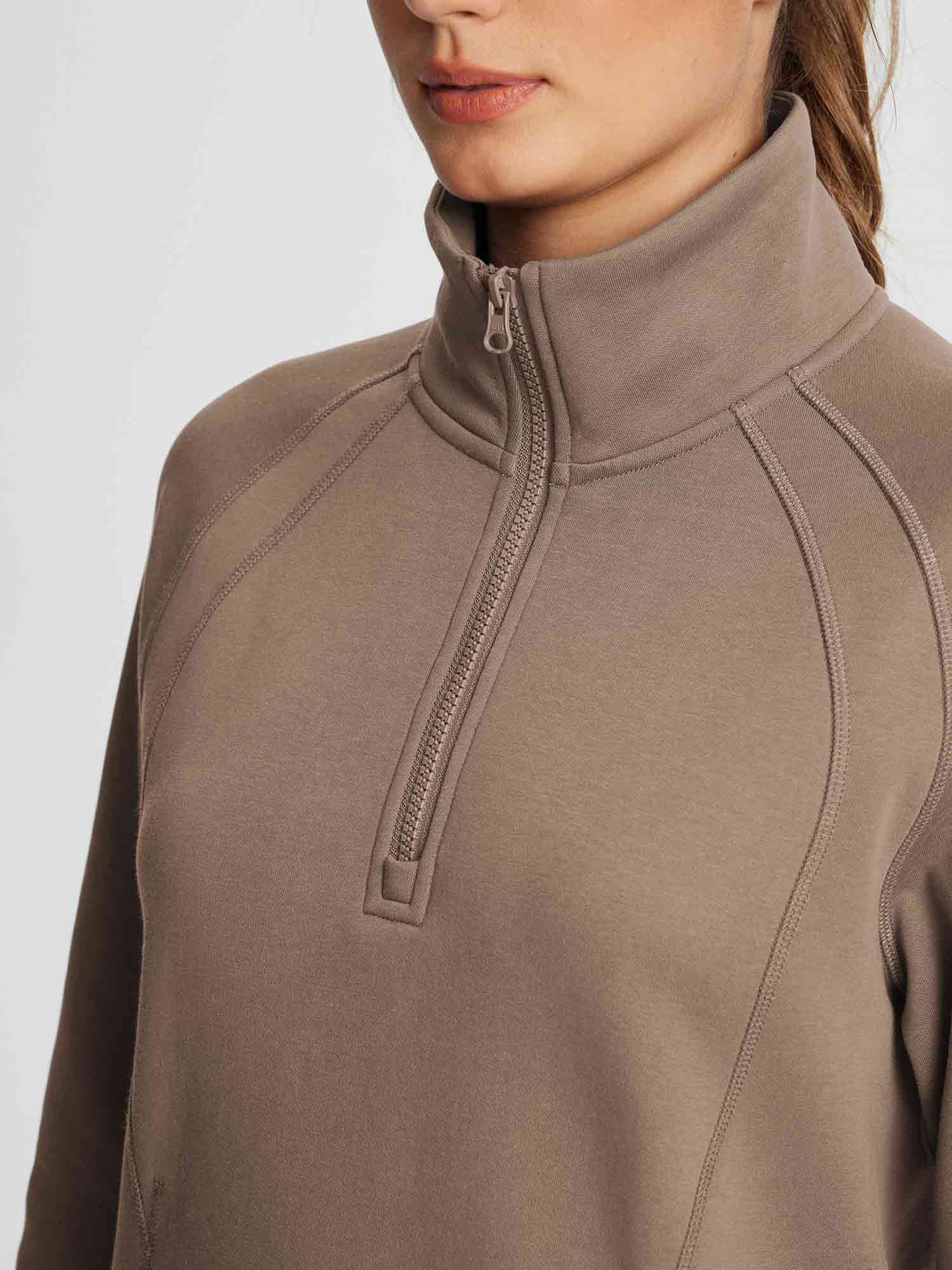 Evergreen Cozy Fleece Half-Zip Pullover