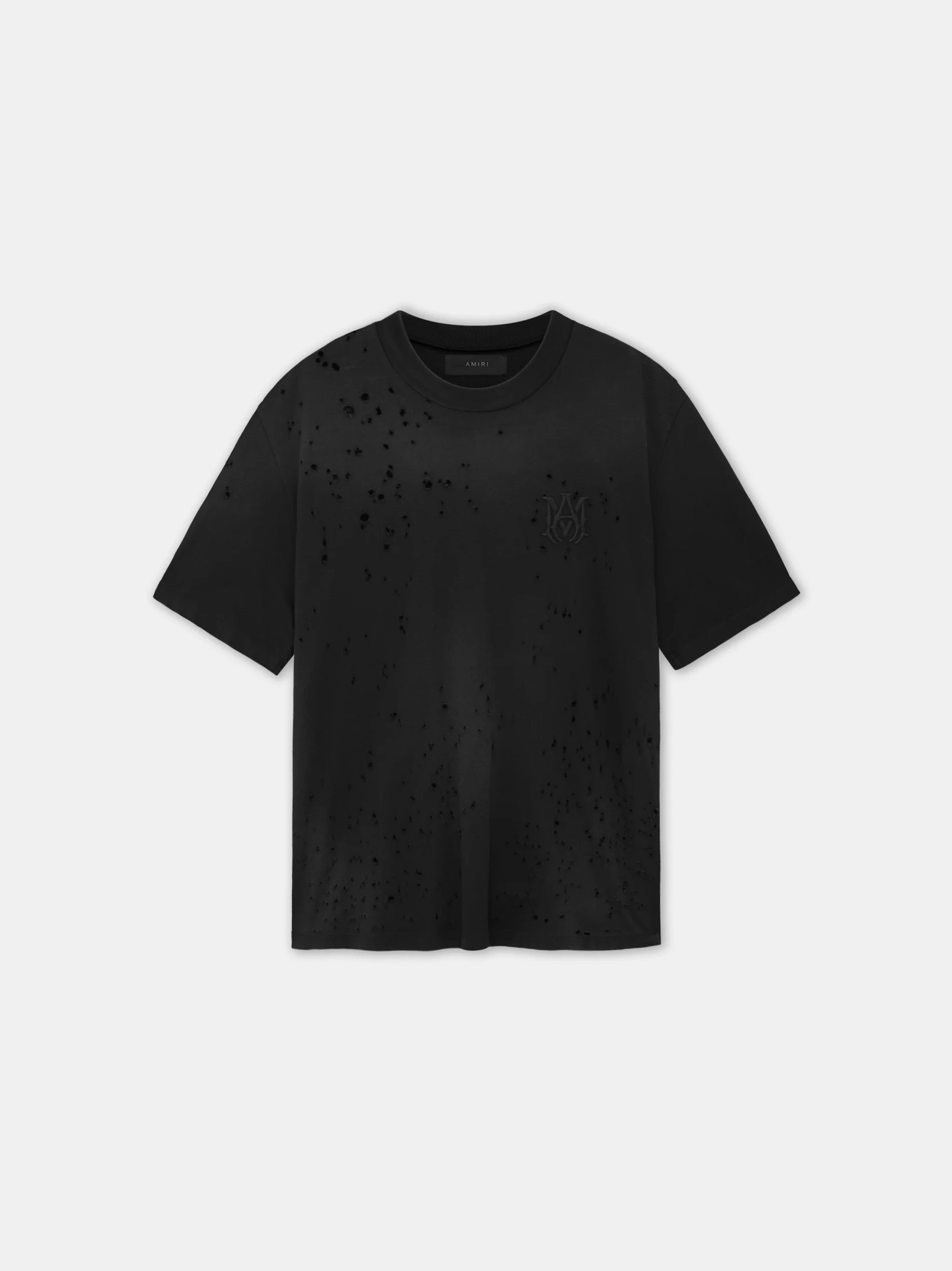 MA SHOTGUN EMBROIDERED TEE - Black