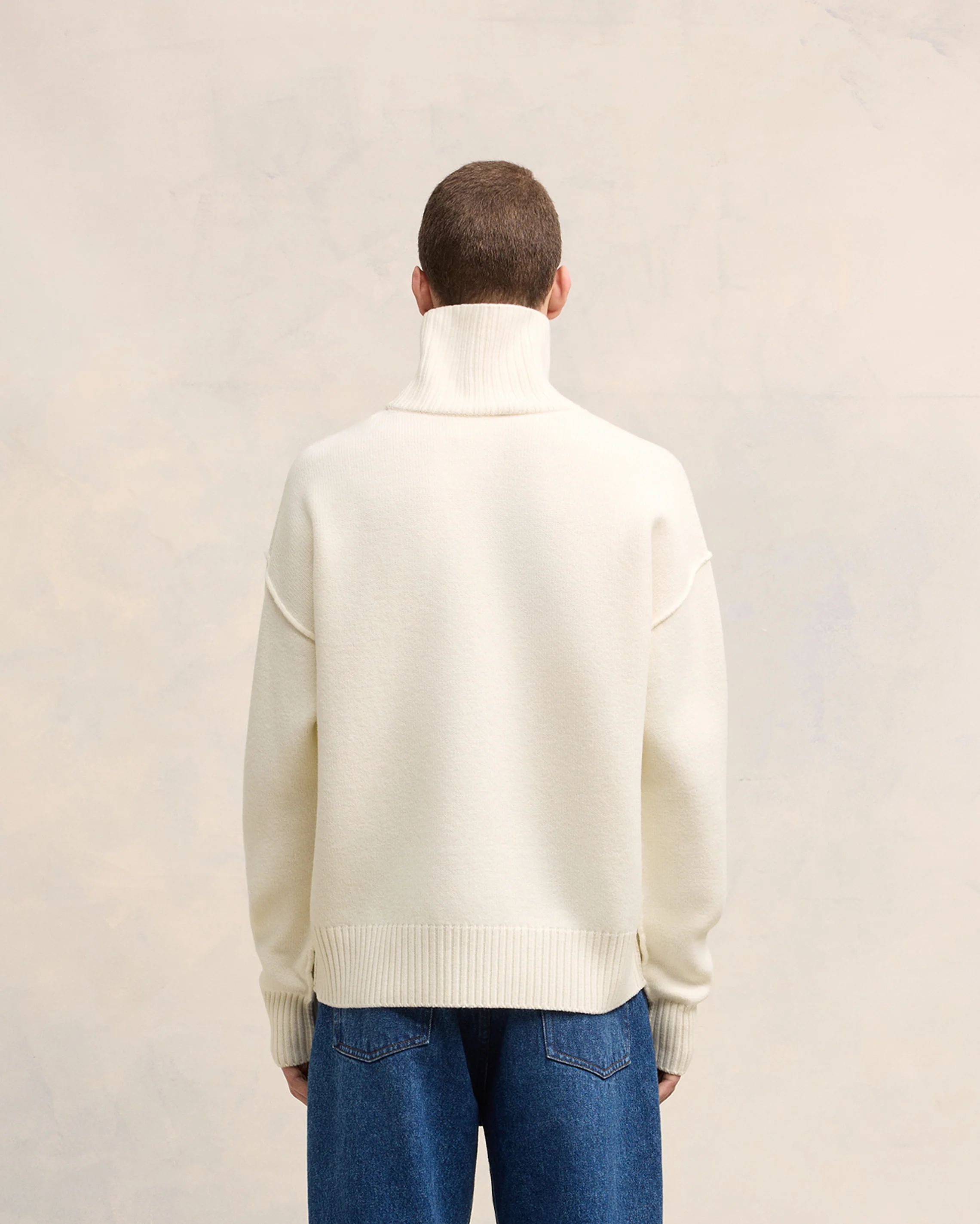 White Wool Ami de Coeur Sweater