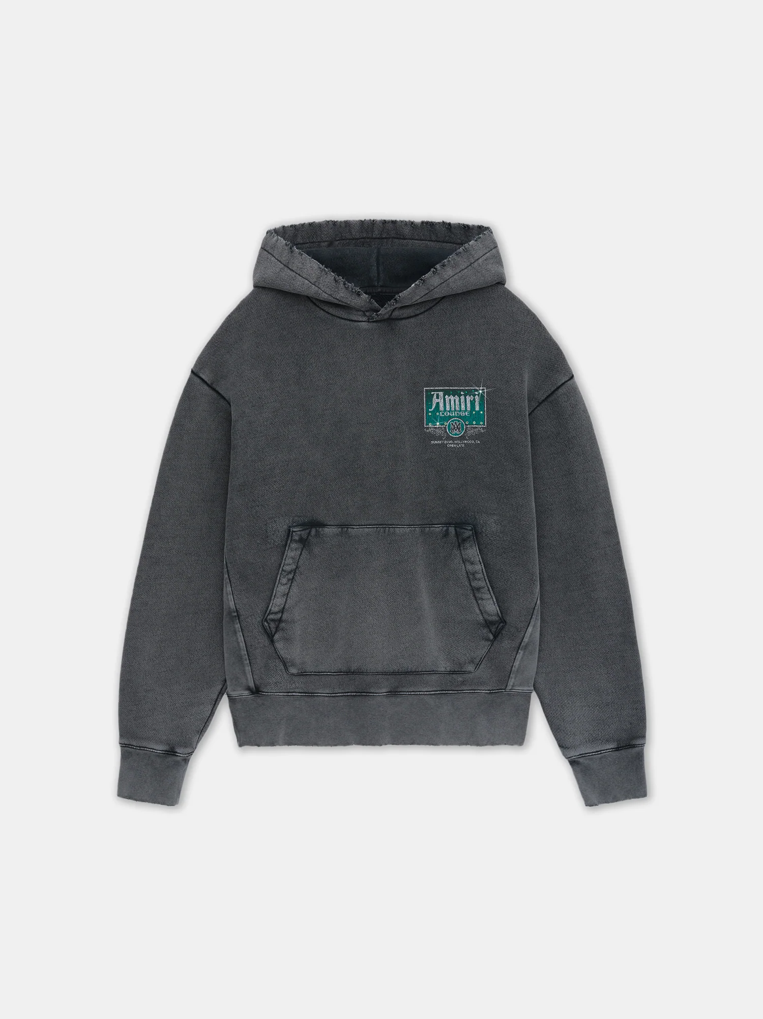 VINTAGE CRYSTAL LOUNGE HOODIE - Black