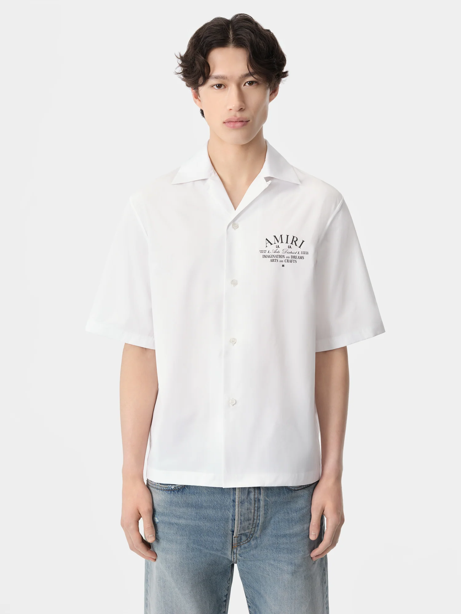ARTS DISTRICT CAMP SHIRT - White